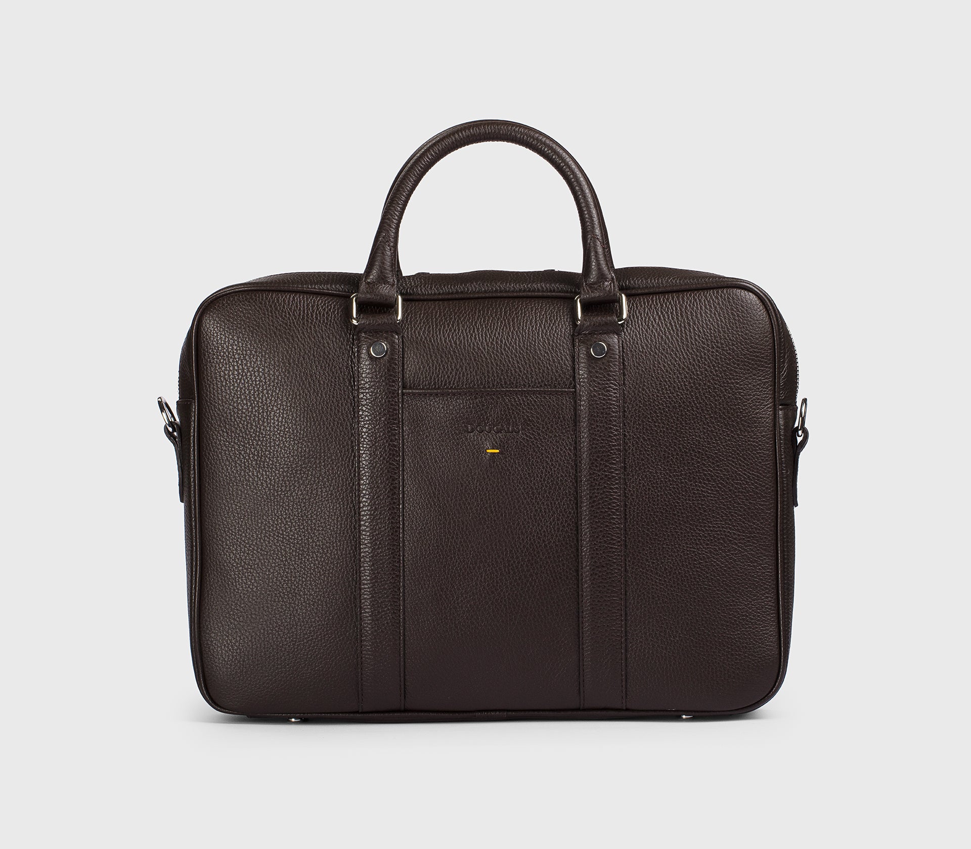 Borsa 24H in pelle bottalata marrone "cioccolato"