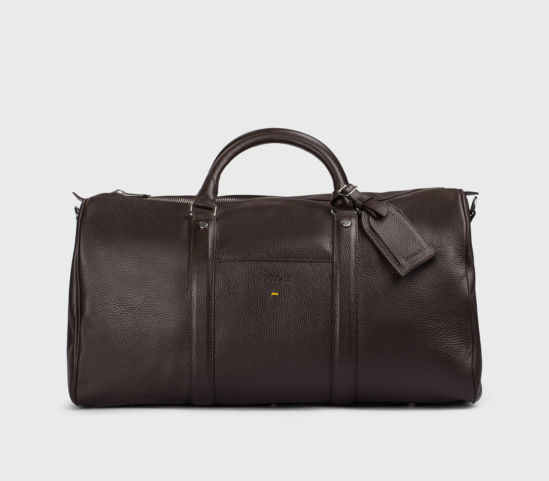 Borsa 48H in pelle bottalata marrone "cioccolato"