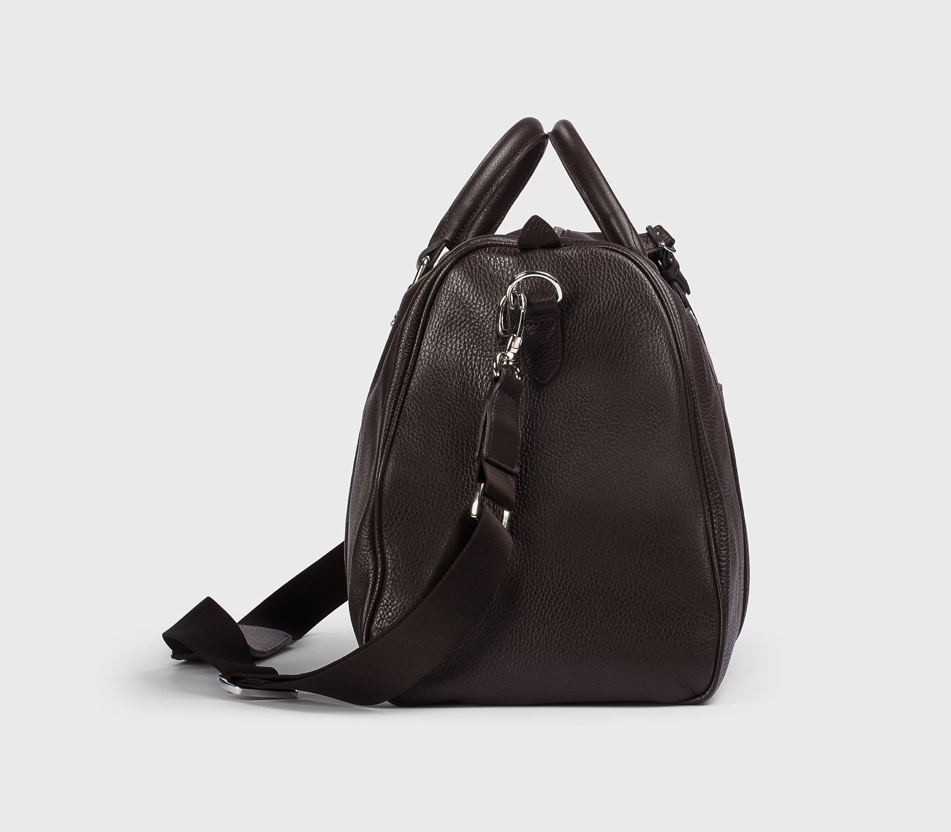 Borsa 48H in pelle bottalata marrone "cioccolato"