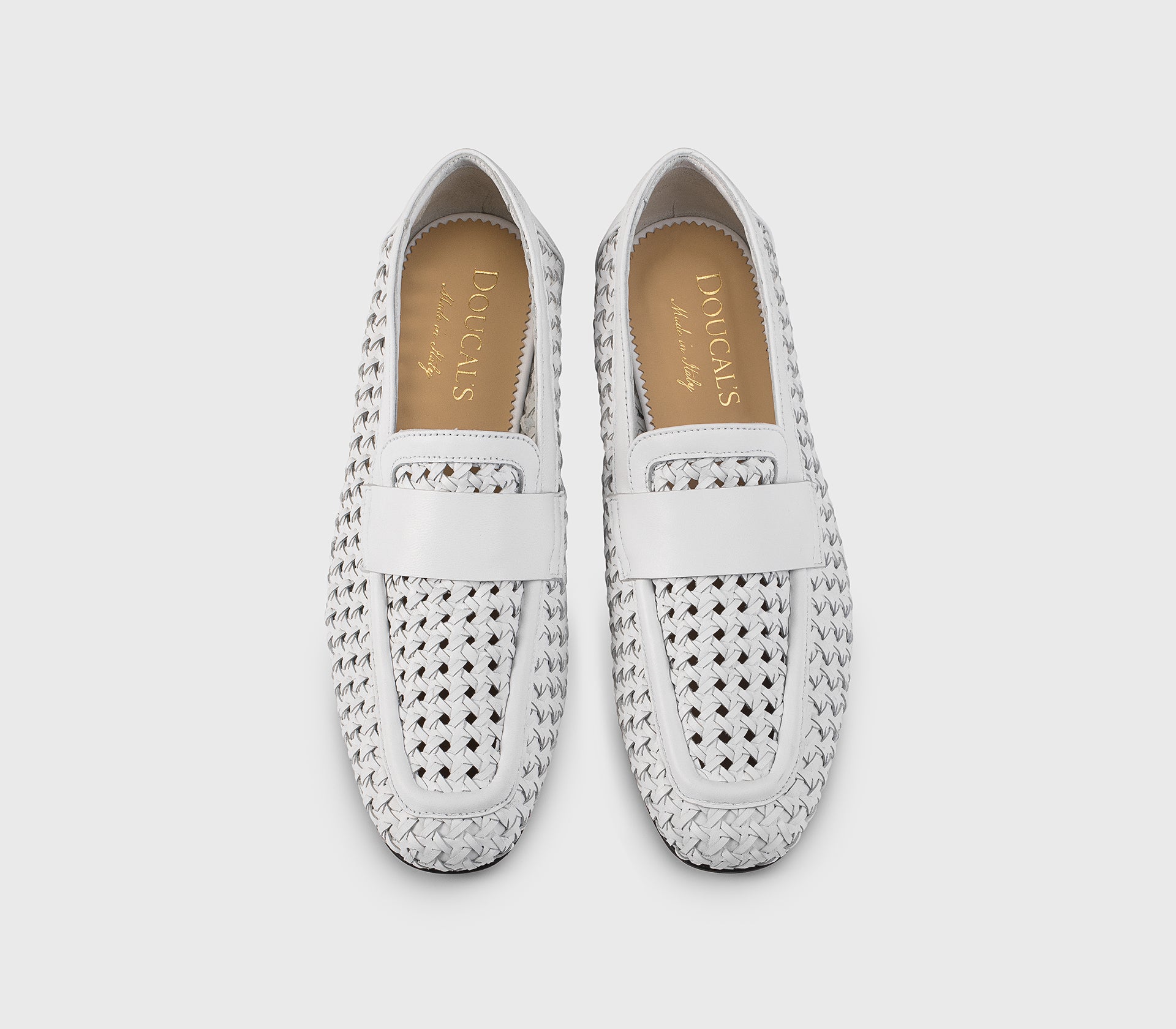 DD8686MAENUZ246NW00 - Mocassino in pelle traforata bianco