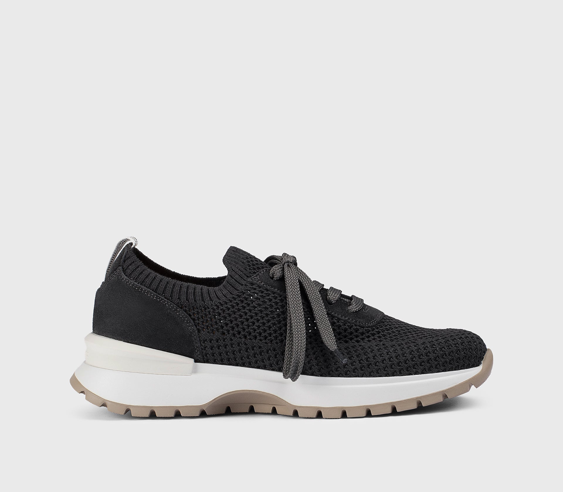 DD8765WHINPZ849SN02 - Sneaker in tessuto tecnico e suede "off black"