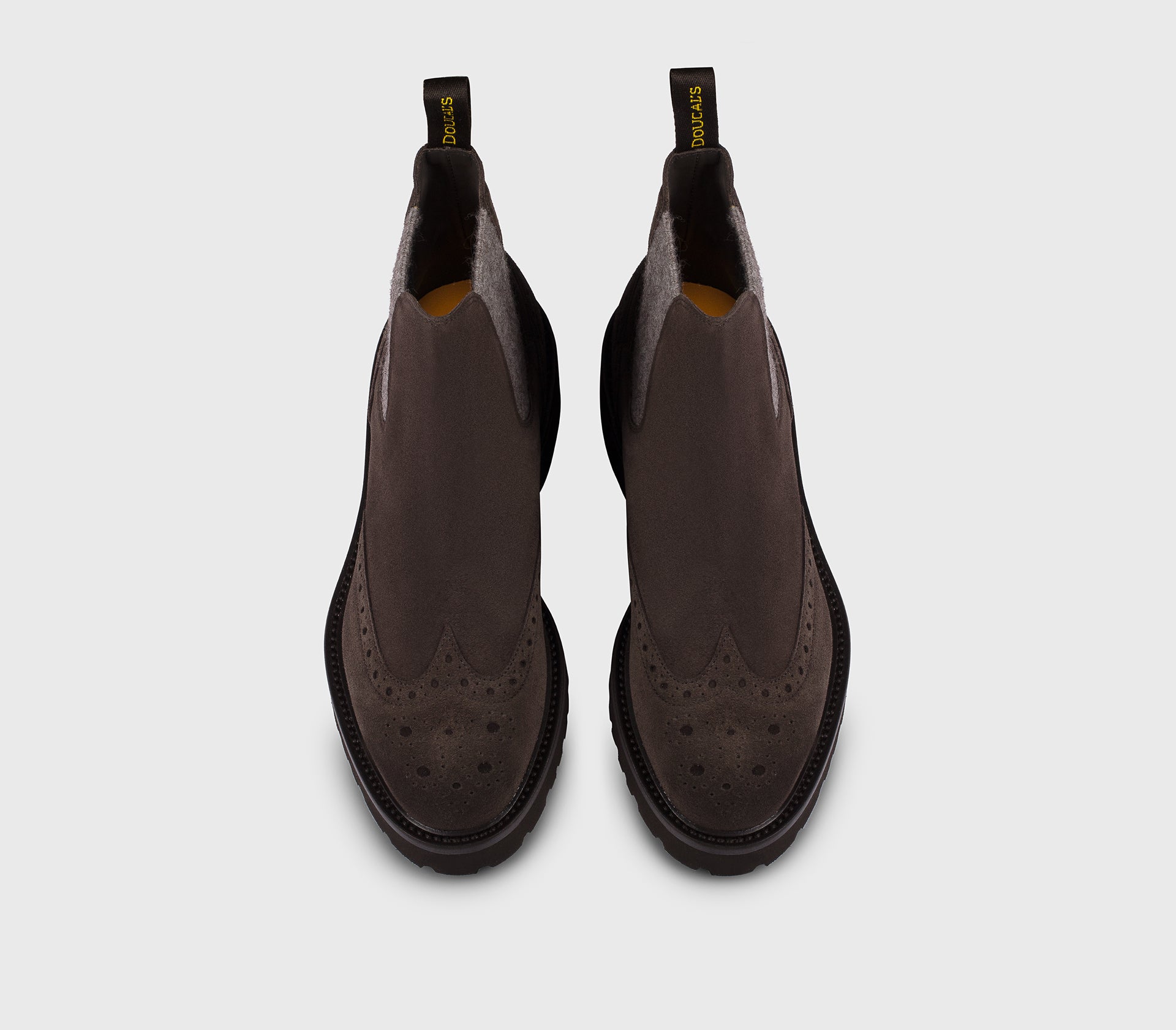 DD8851PHILUF252TL03 - Stivaletto coda di rondine in suede mogano