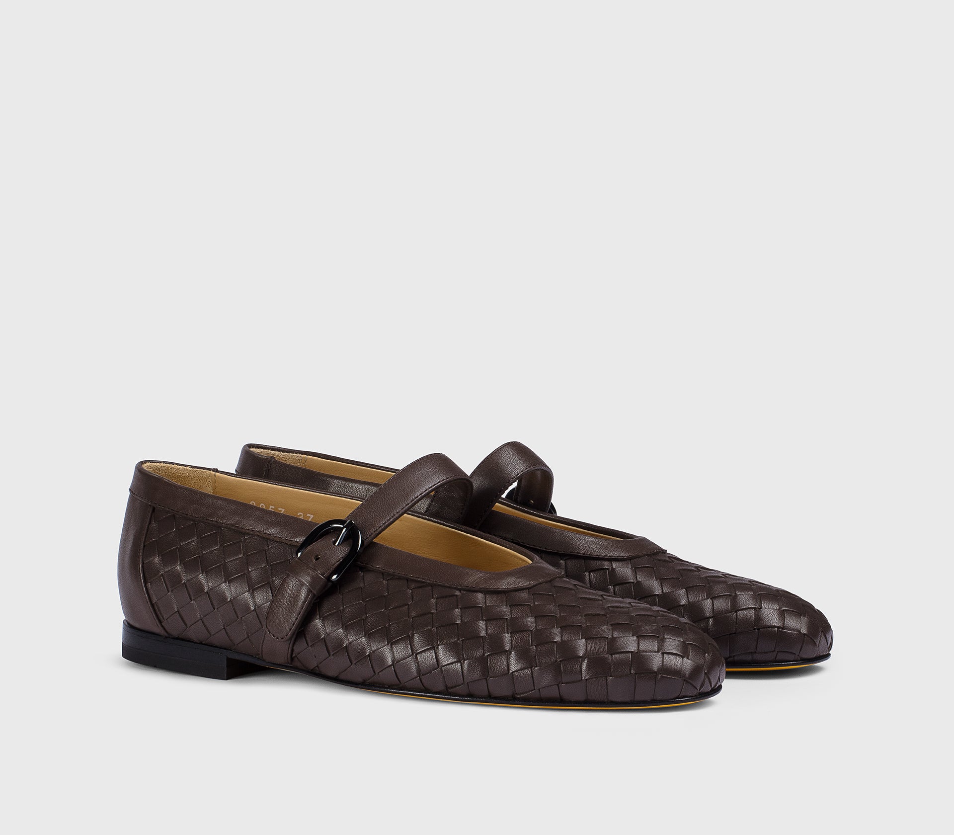 DD8857MAENUF217NM00 - Ballerina con cinturino in pelle testa di moro