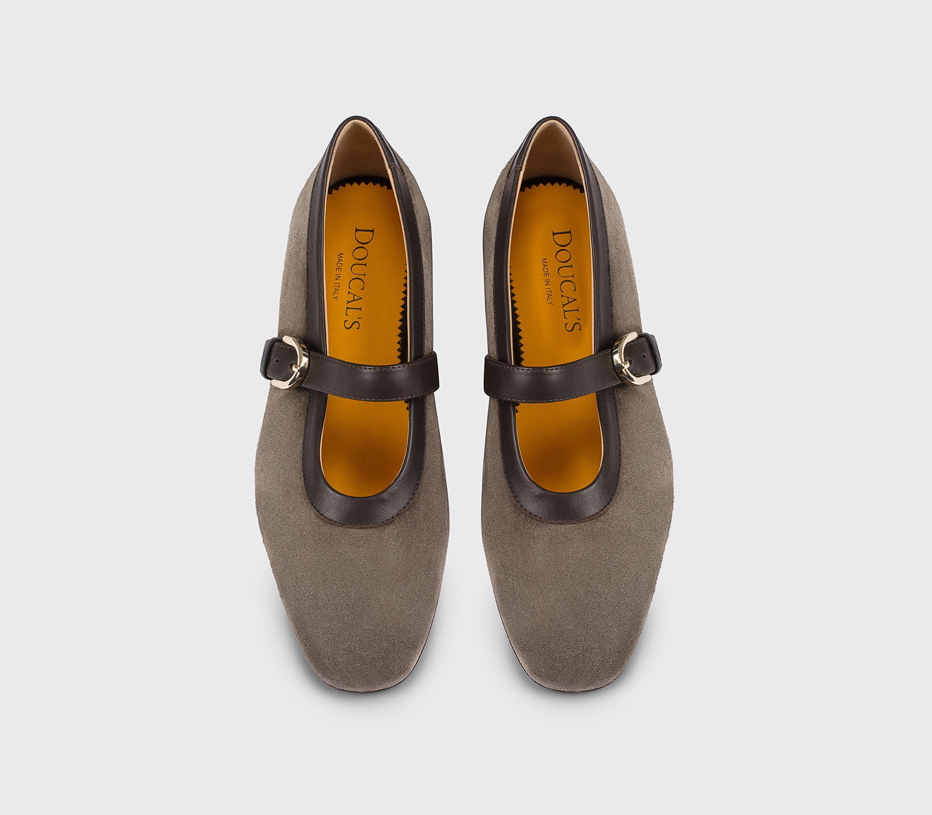 DD8859MAENPF786NM39 - Ballerina con cinturino in suede espresso