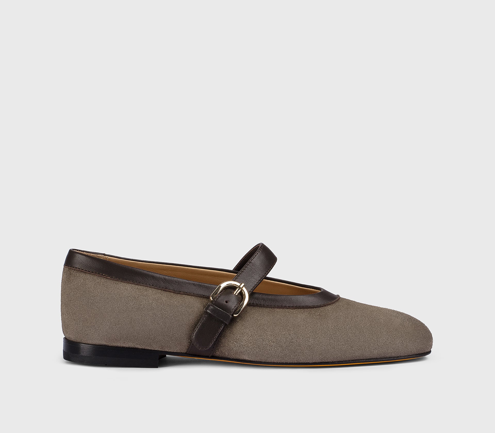 DD8859MAENPF786NM39 - Ballerina con cinturino in suede espresso