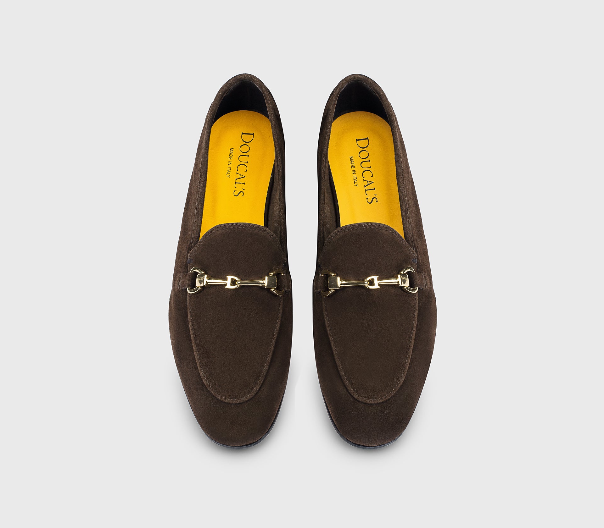DD8878MEGNUZ278NM38 - Mocassino con accessorio in metallo in suede marrone "moka"