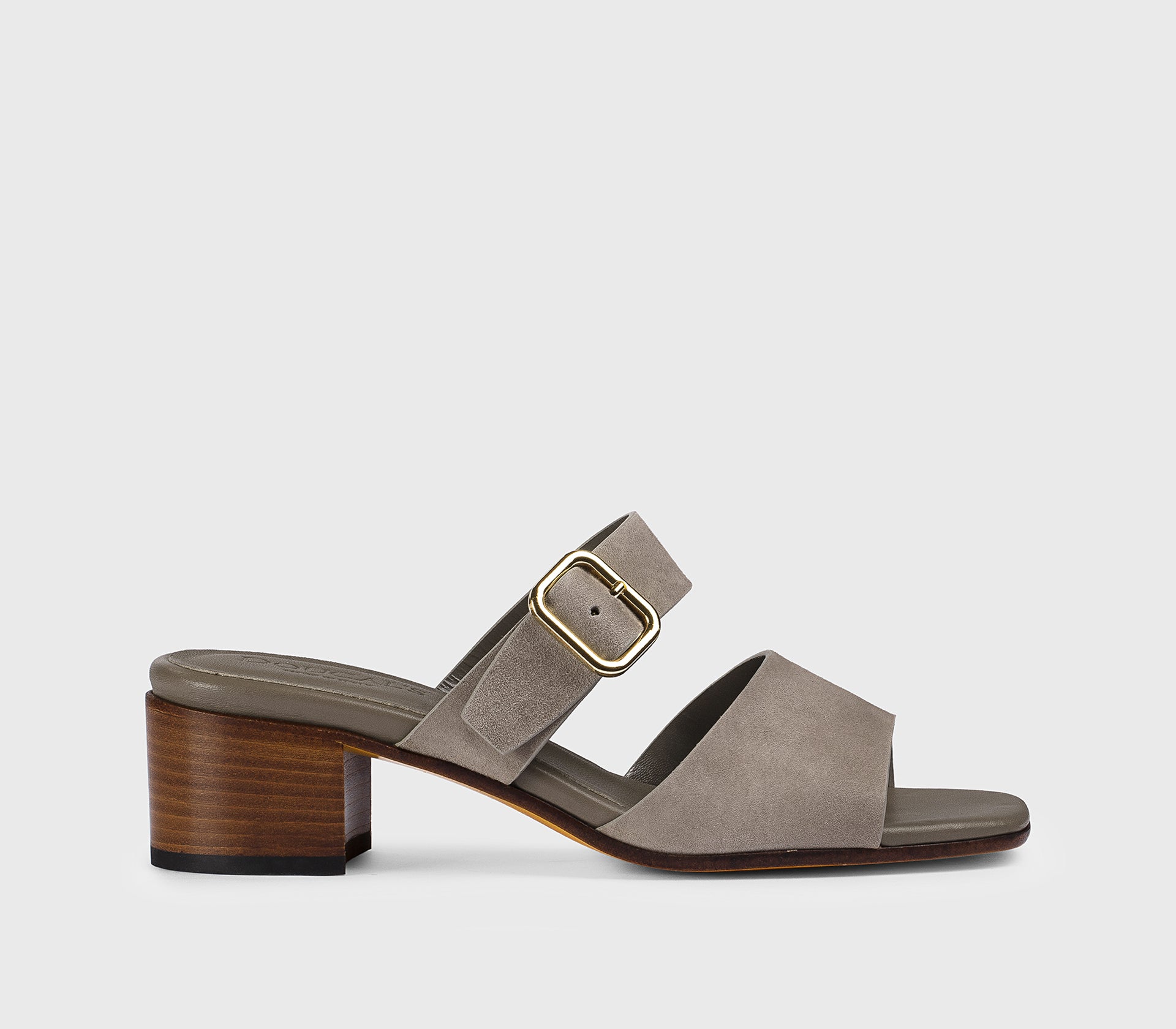 DD8886EDITUF278MN45 - Sandalo doppia fascia in suede grigio caldo