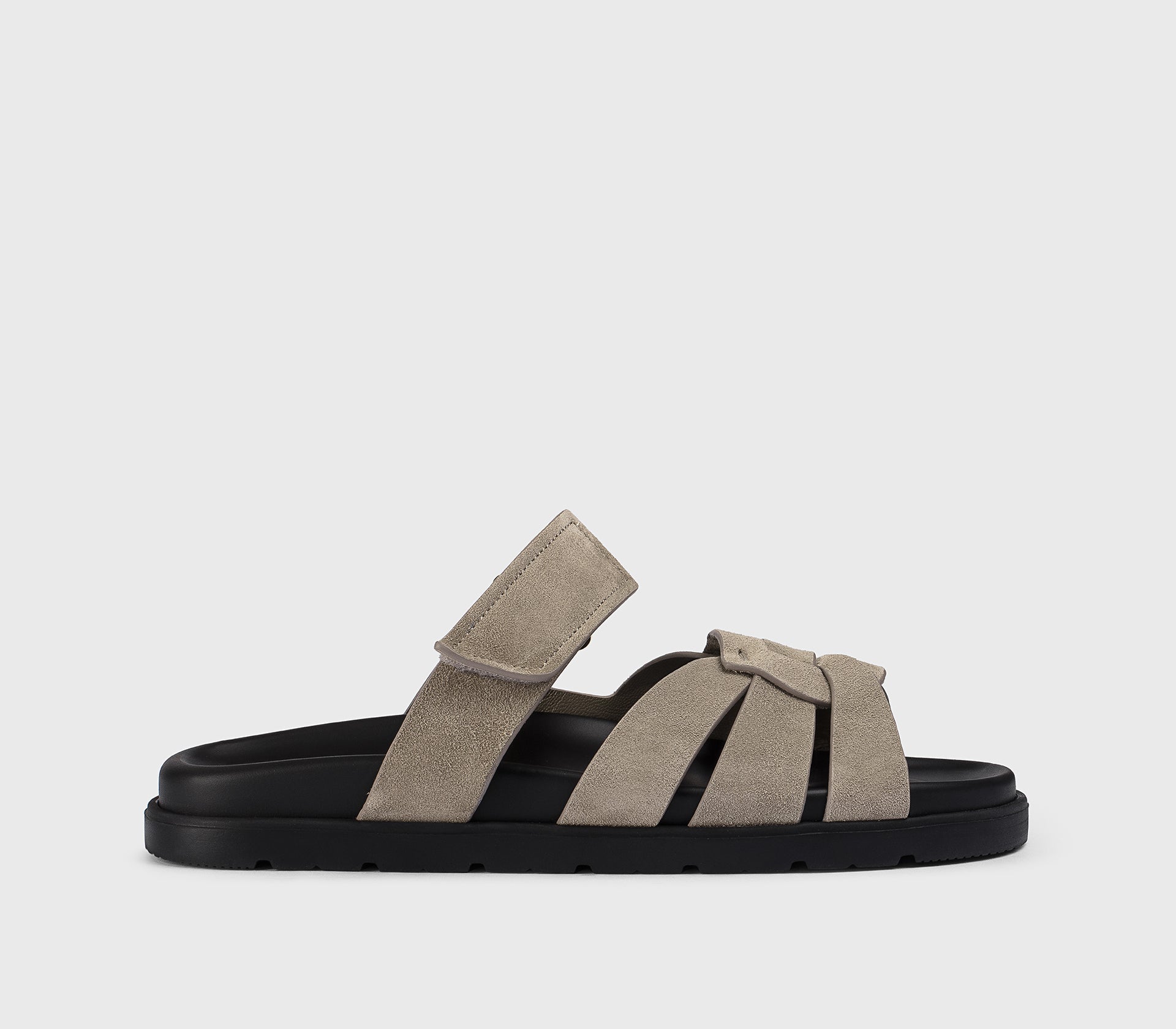 DD8890MATIUF229NM20 - Sandalo multifascia in suede fango