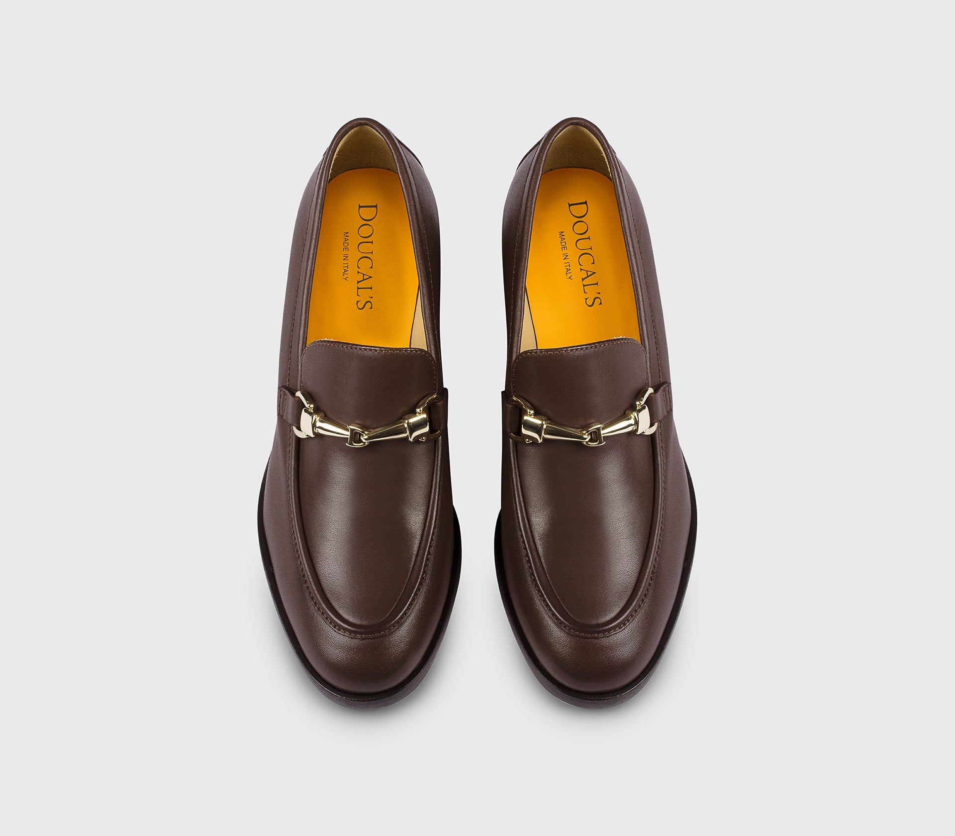 DD8927CELYUF289TM03 - Mocassino in pelle con tacco largo marrone "rovere"