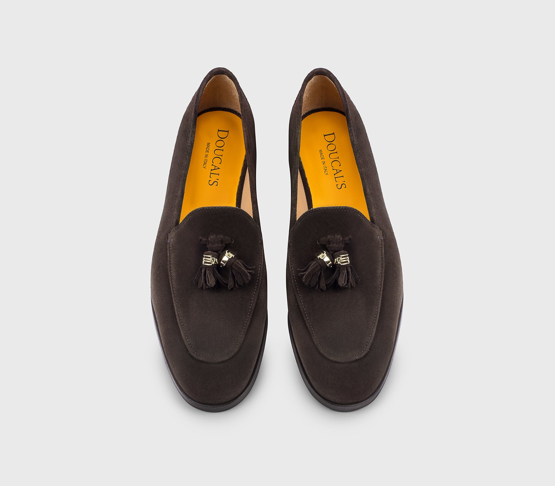 DD8943ELEAUF252TL03 - Mocassino con nappine in suede mogano