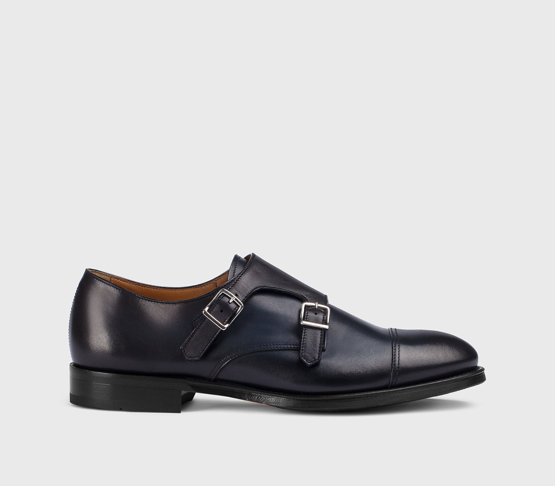 DU1025ORVXUF259NB00 - Doppia fibbia in pelle blu