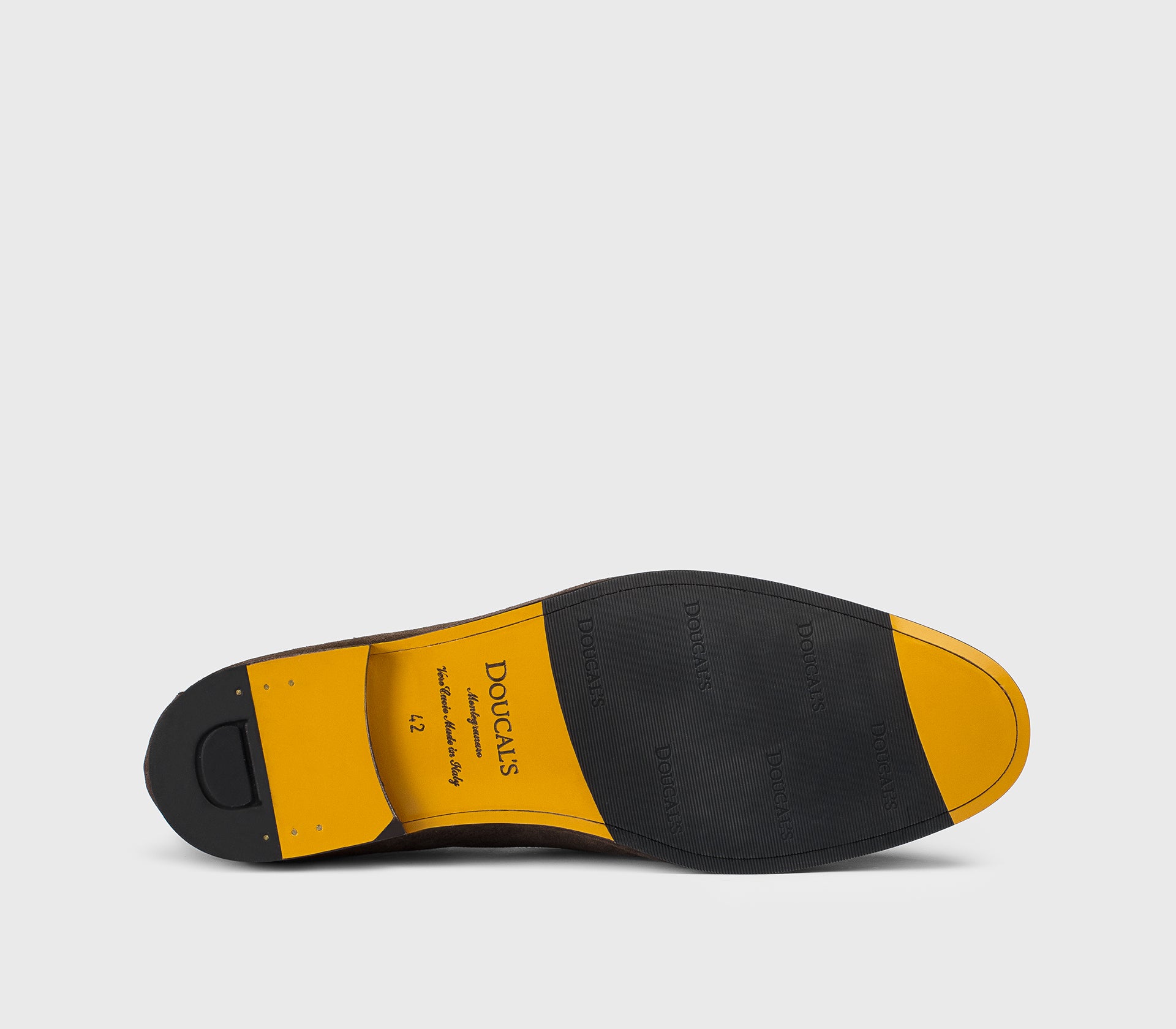 DU1080PANNUF009TM23 - Mocassino con nappine in suede marrone "terre"