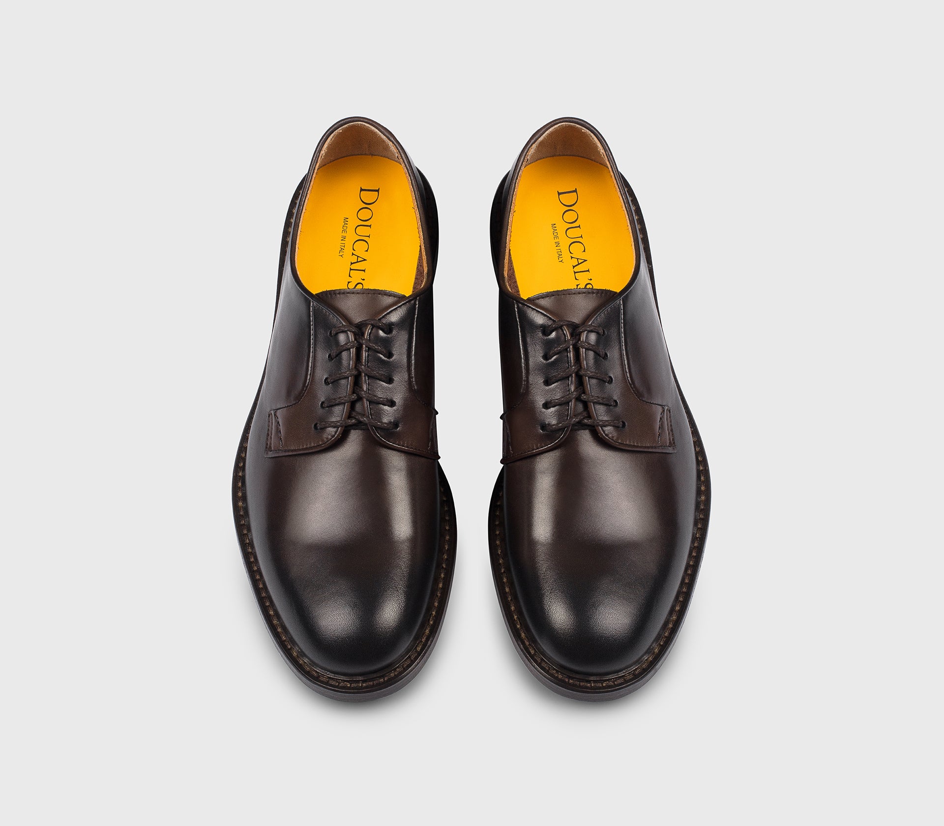 DU1385PHOEUY259TM00 - Stringata in pelle testa di moro