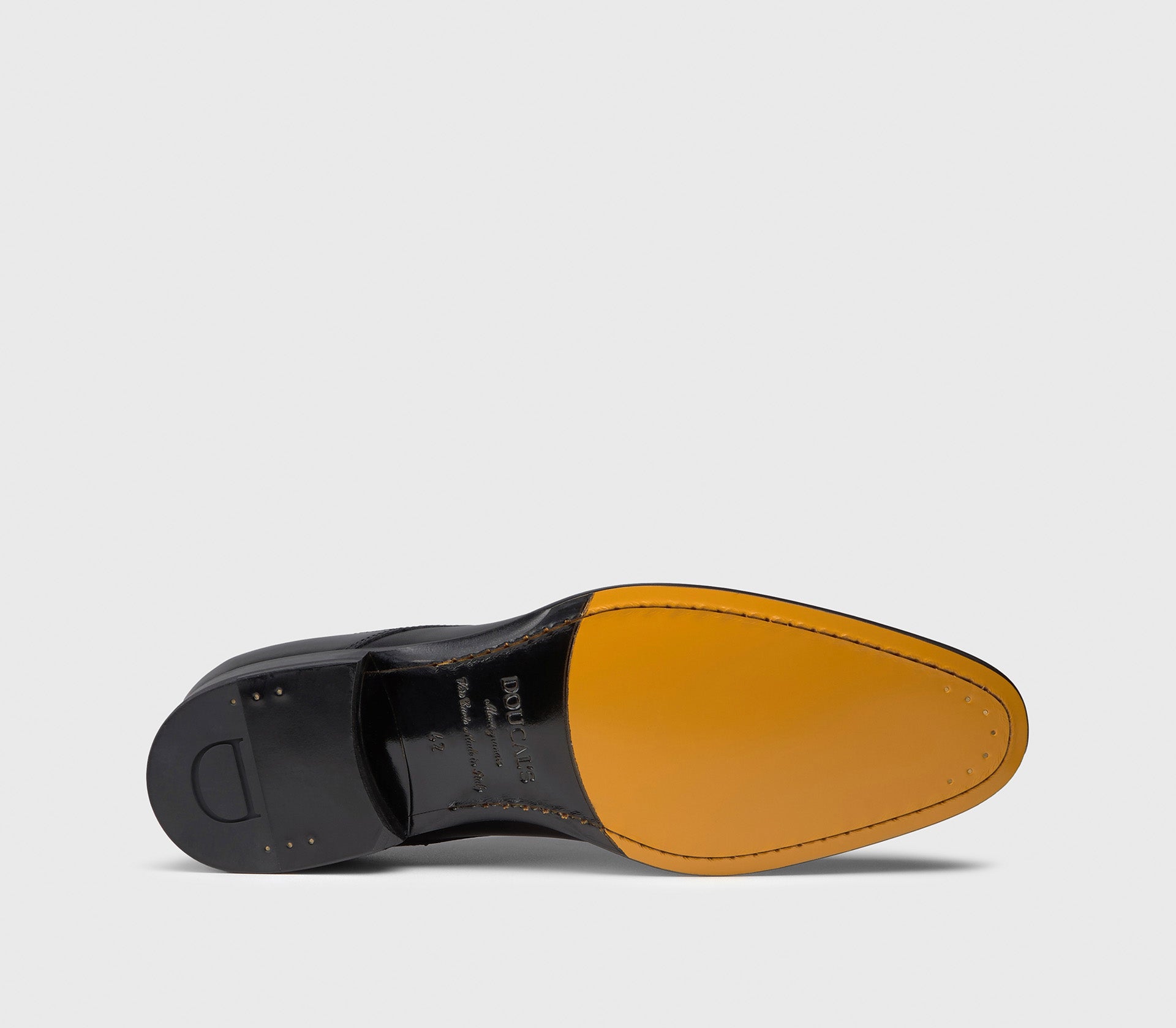 Chaussures à lacets en cuir noir