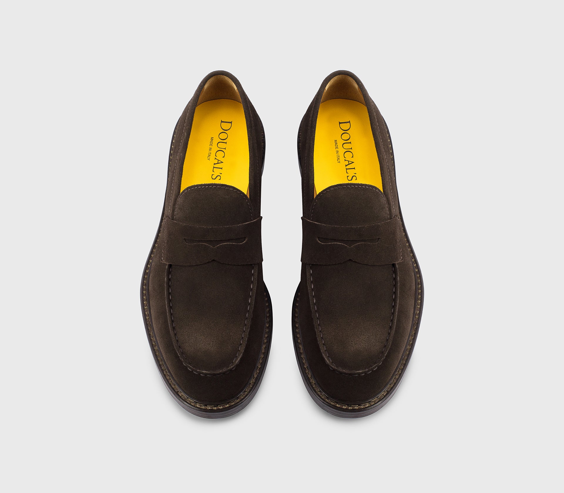 DU2528SIEWUF009TM23 - Mocassino in suede marrone "terre"