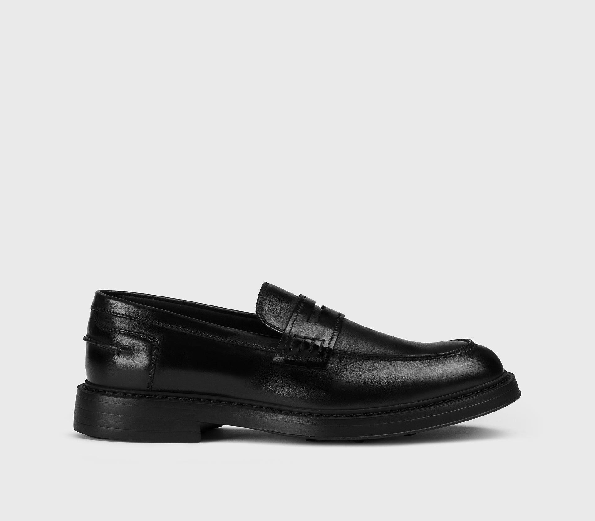 DU2726BRUXUF188NN00 - Mocassino penny in pelle nera