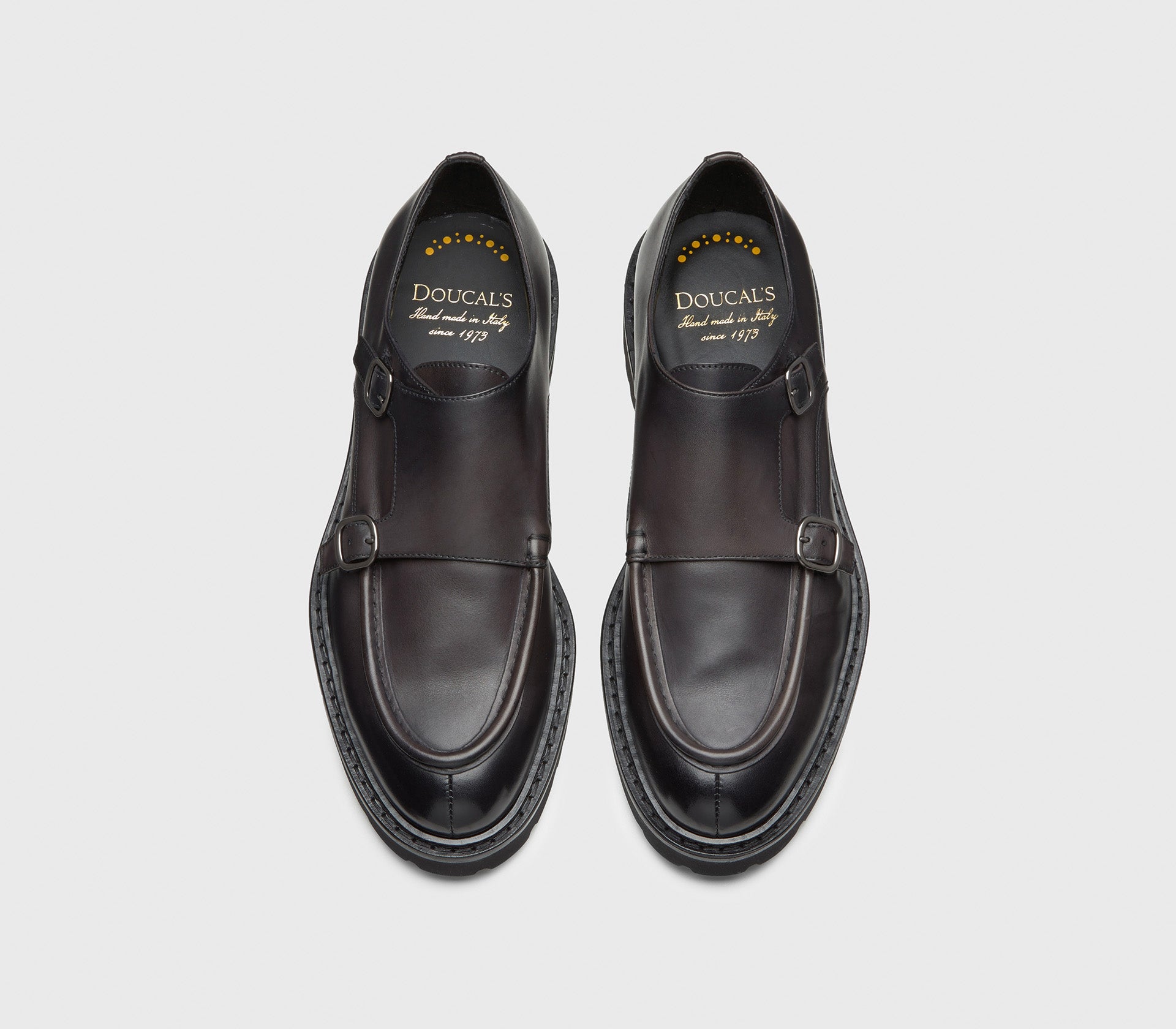 DU2738PHILUF159NN35 - Doppia fibbia in pelle "grafite"