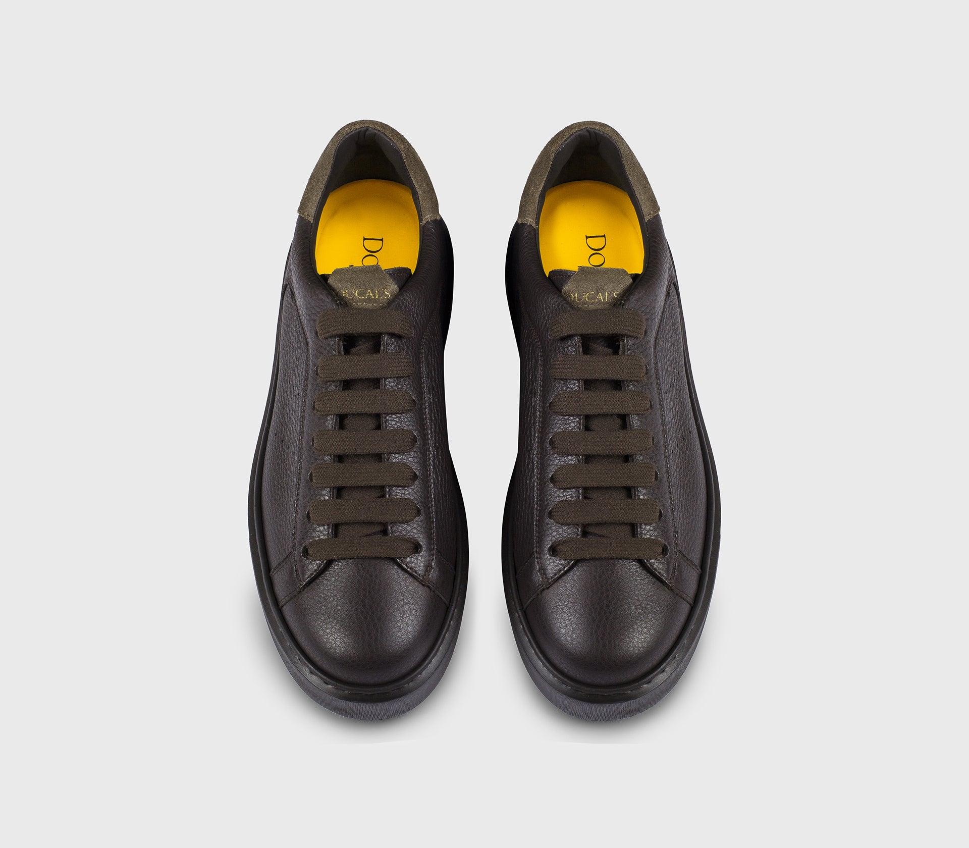 DU2852ALEXPF781TM49 - Sneaker in pelle creta con dettaglio in suede