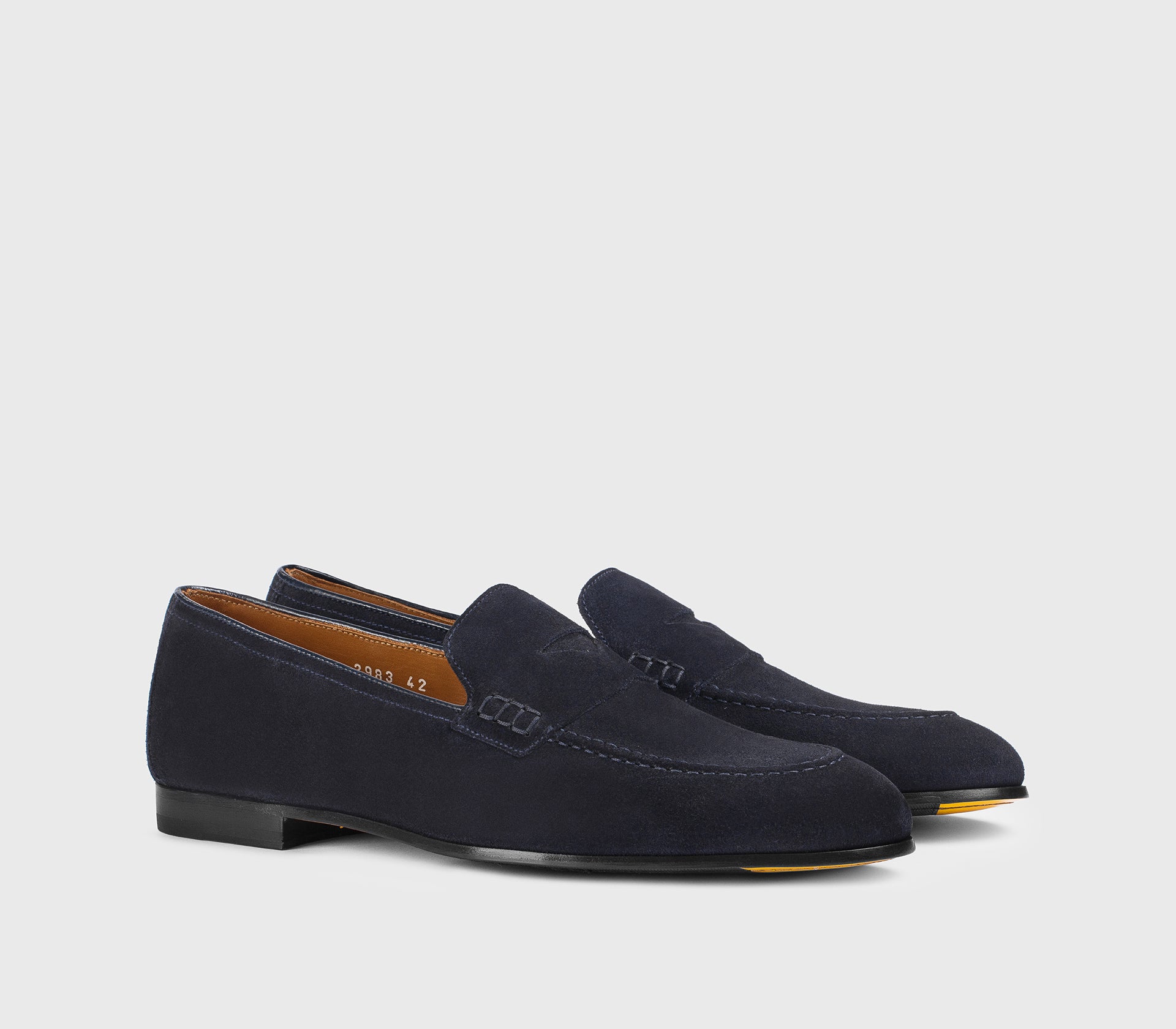 DU2983PANNUF009NB00 - Mocassino in suede blu