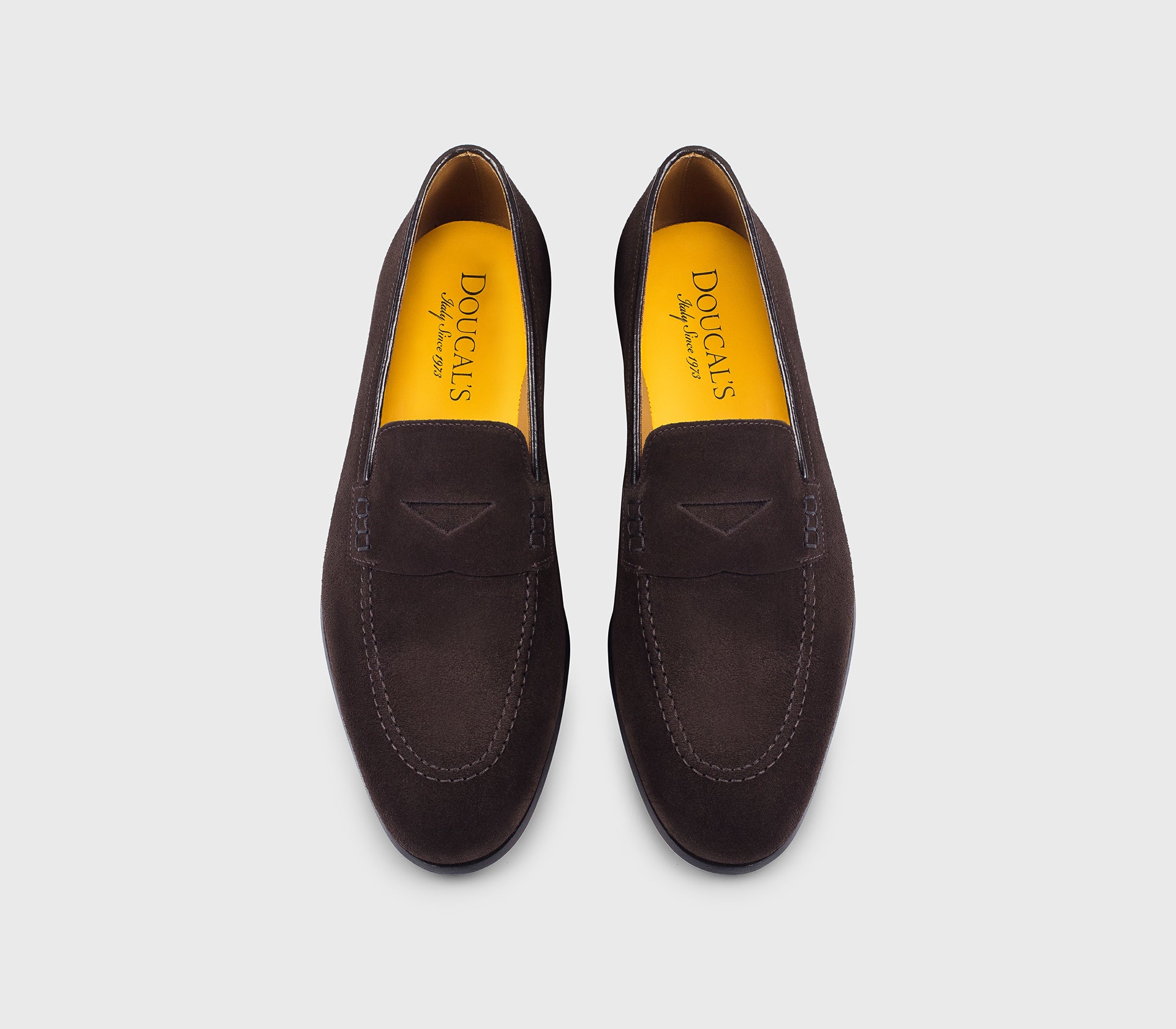 DU2983PANNUF009TM23 - Mocassino in suede marrone "terre"