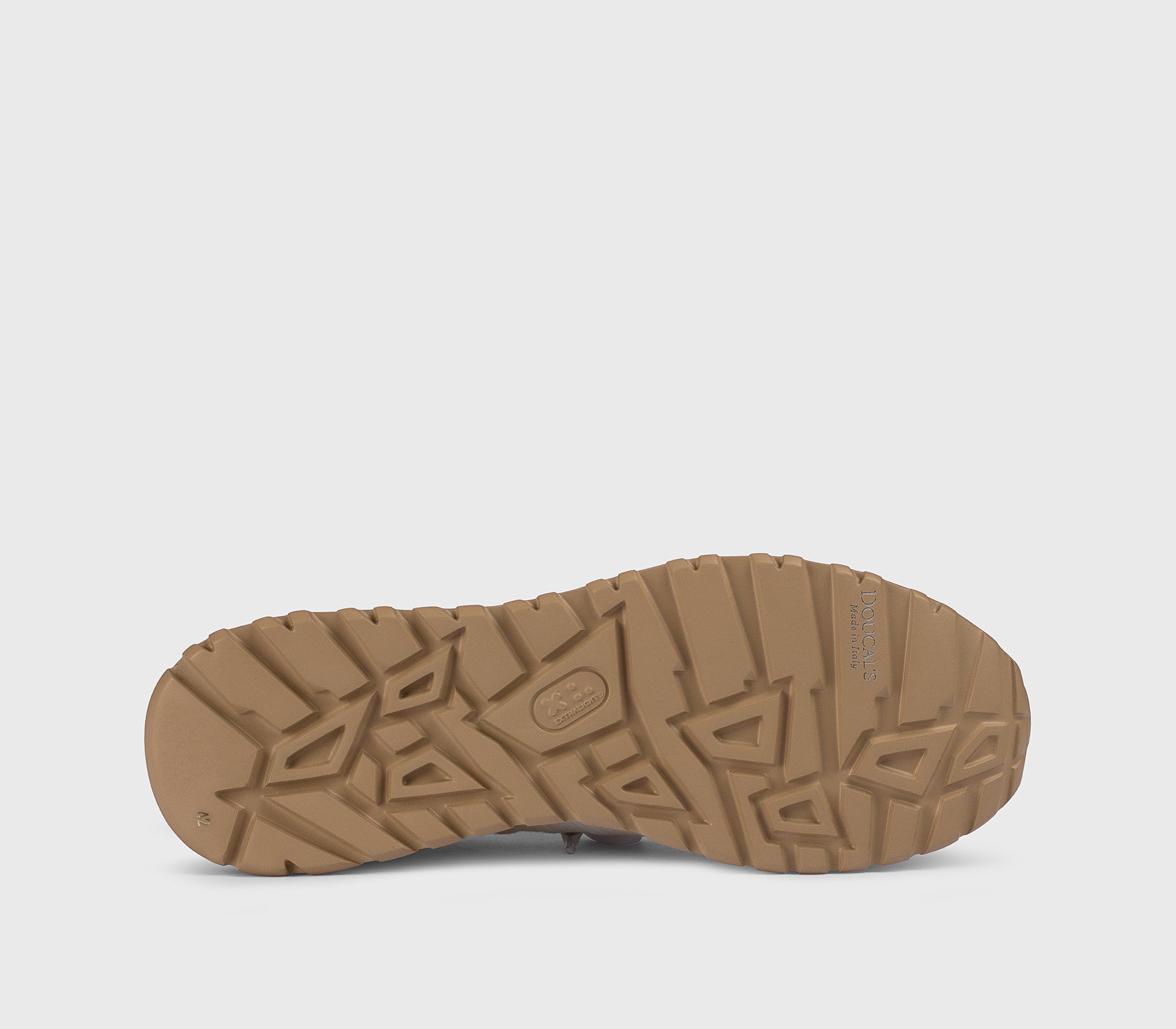 Sneaker aus technischem Gewebe und weißem „gips“ Leder