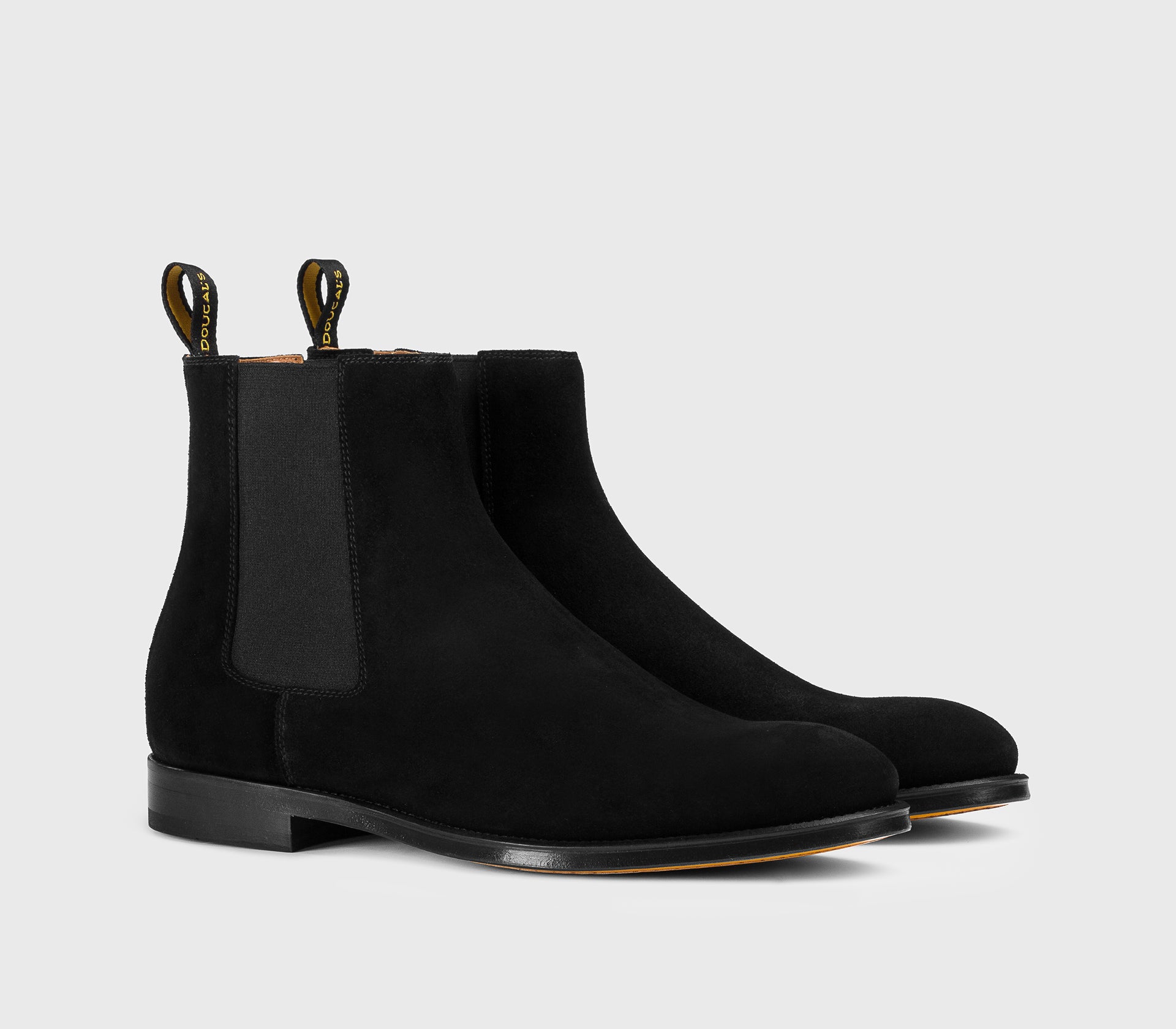 Bottine en daim noir