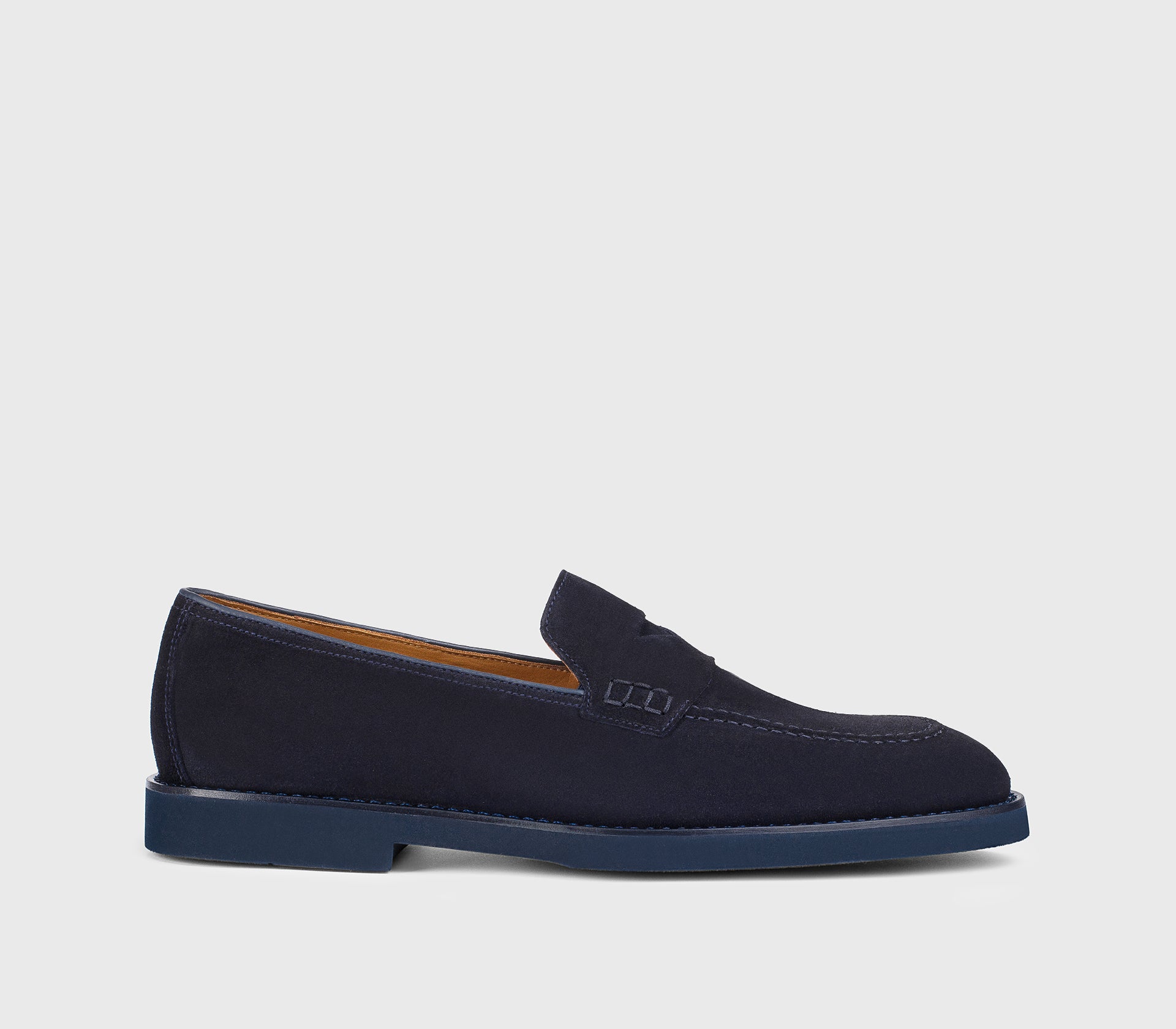 DU3294SALOUF009BB00 - Mocassino in suede blu
