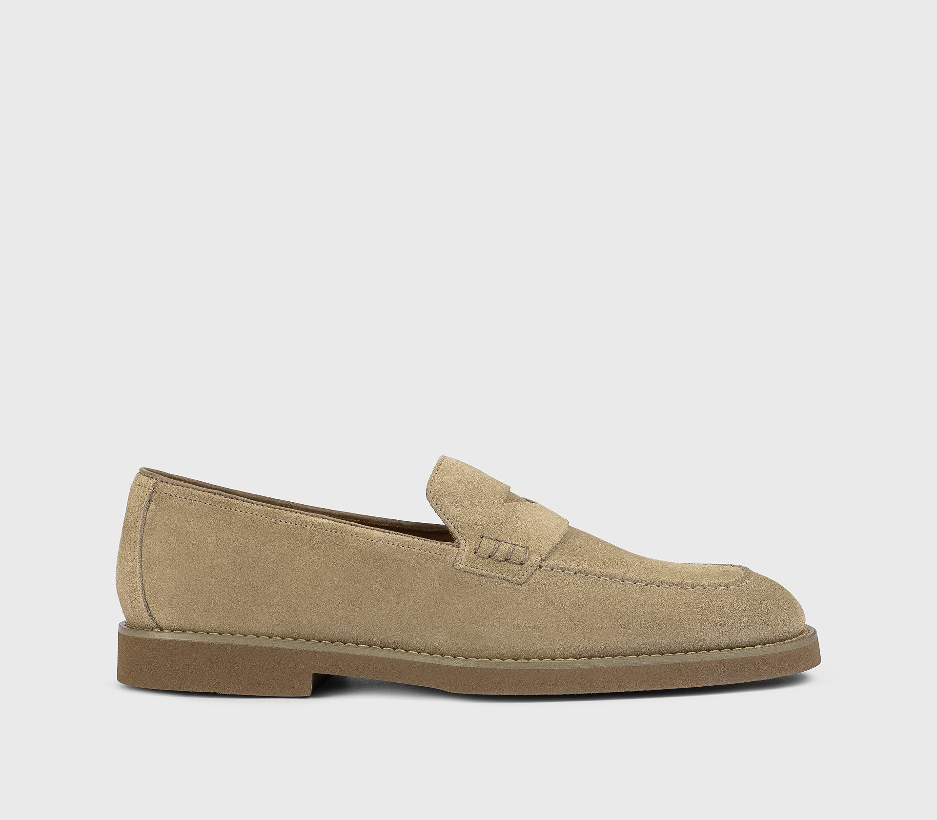 DU3294SALOUF009ZC15 - Mocassino in suede sabbia