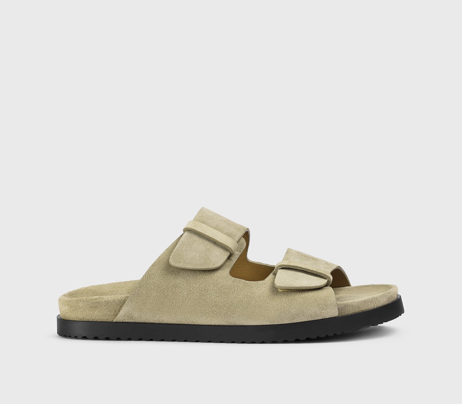 DU3297NECKPF772NC15 - Sandalo con doppia fascia in suede sabbia