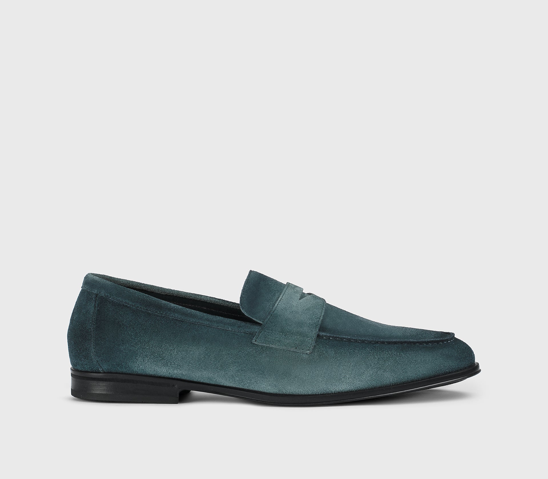 DU3382NOTTUY260NB34 - Mocassino in suede blu "horizon"