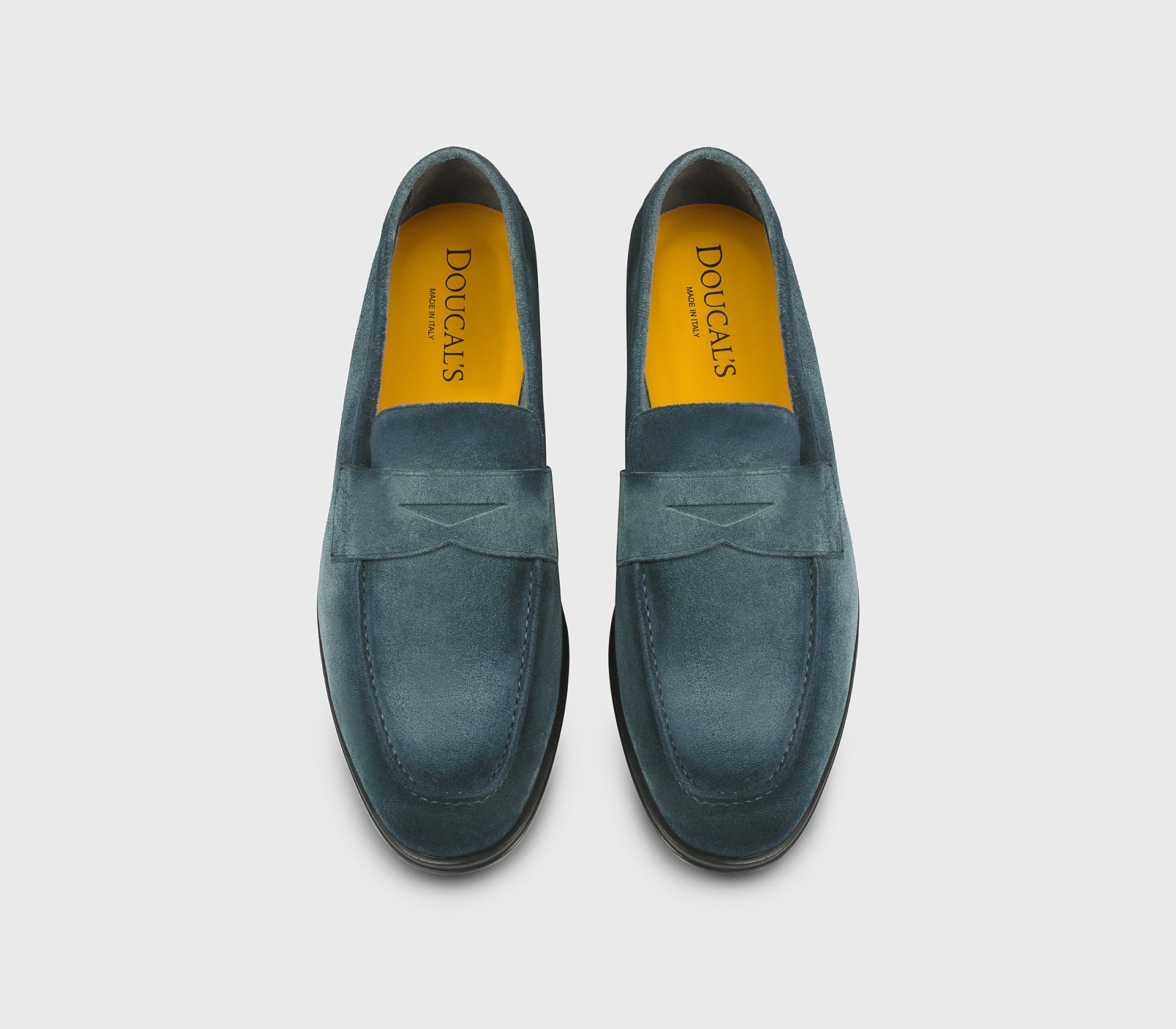 DU3382NOTTUY260NB34 - Mocassino in suede blu "horizon"