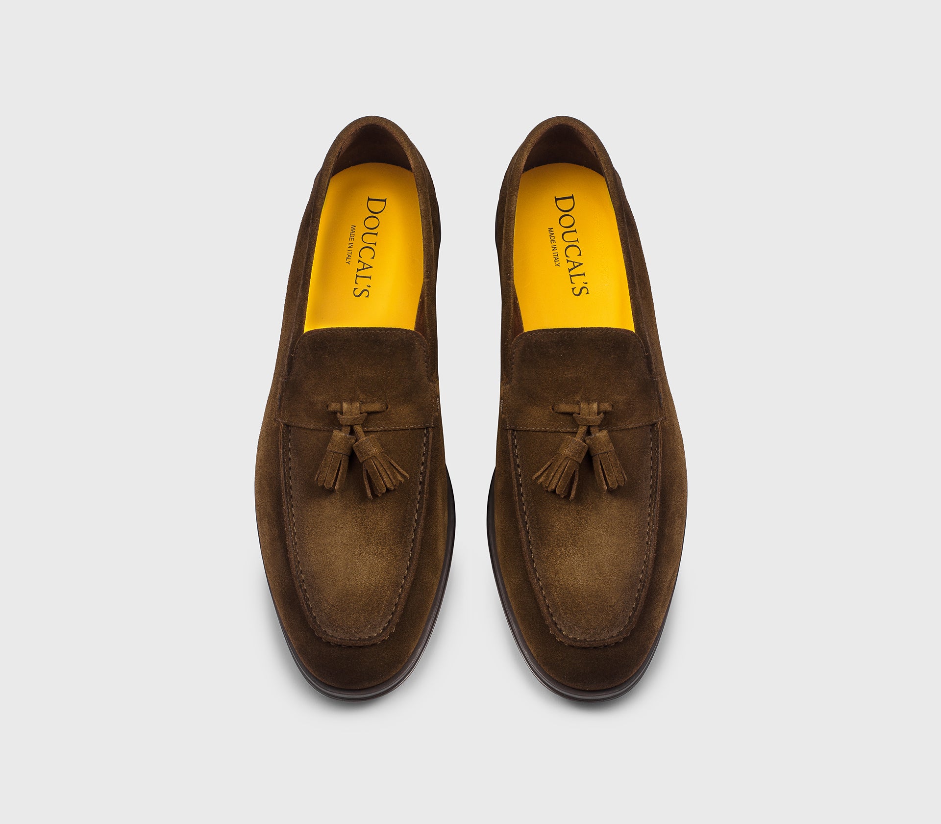DU3383NOTTUY260TM01 - Mocassino in suede con nappine marrone