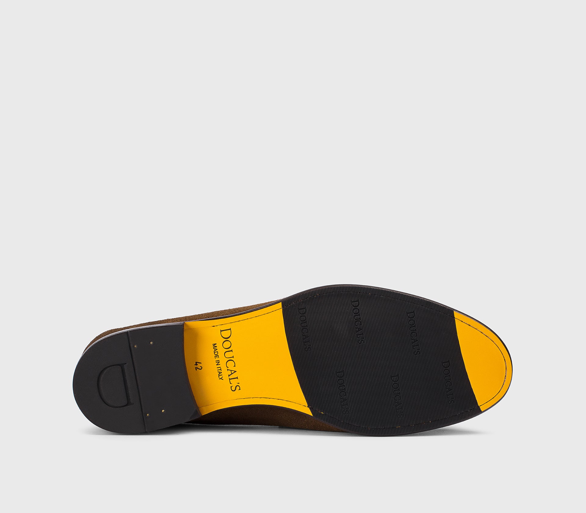 DU3399STRAUY260TM01 - Mocassino con nappine e frangia in suede marrone "snuff"