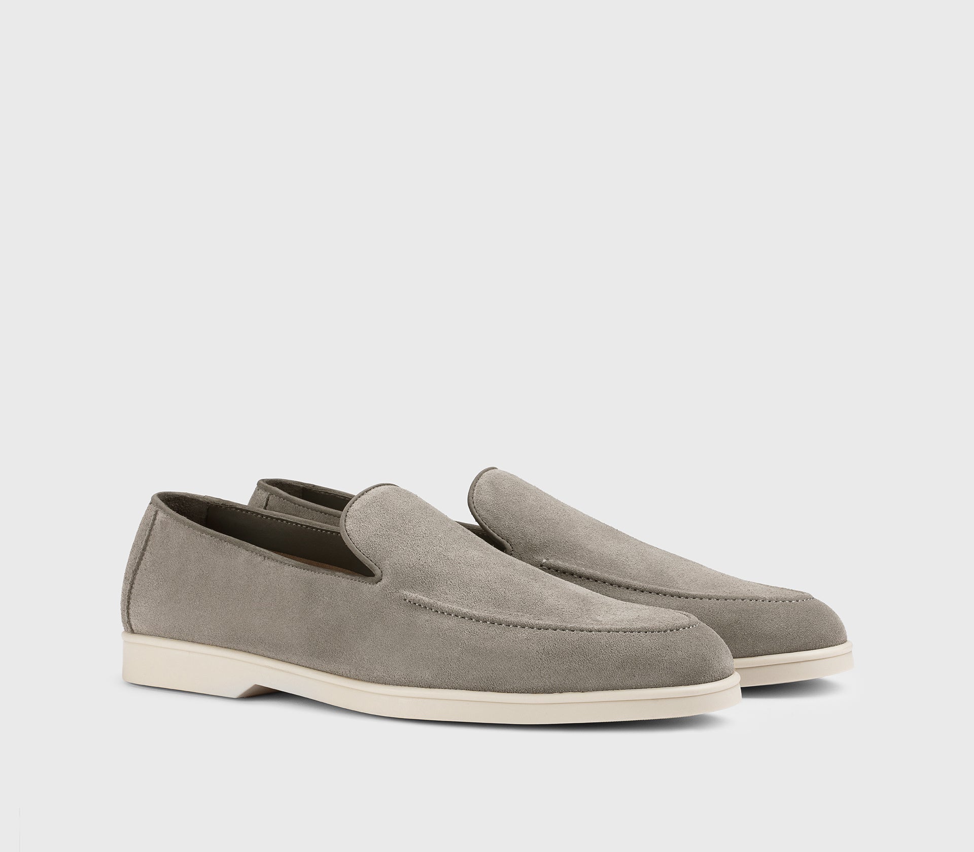 Mocassin en daim gris Iron