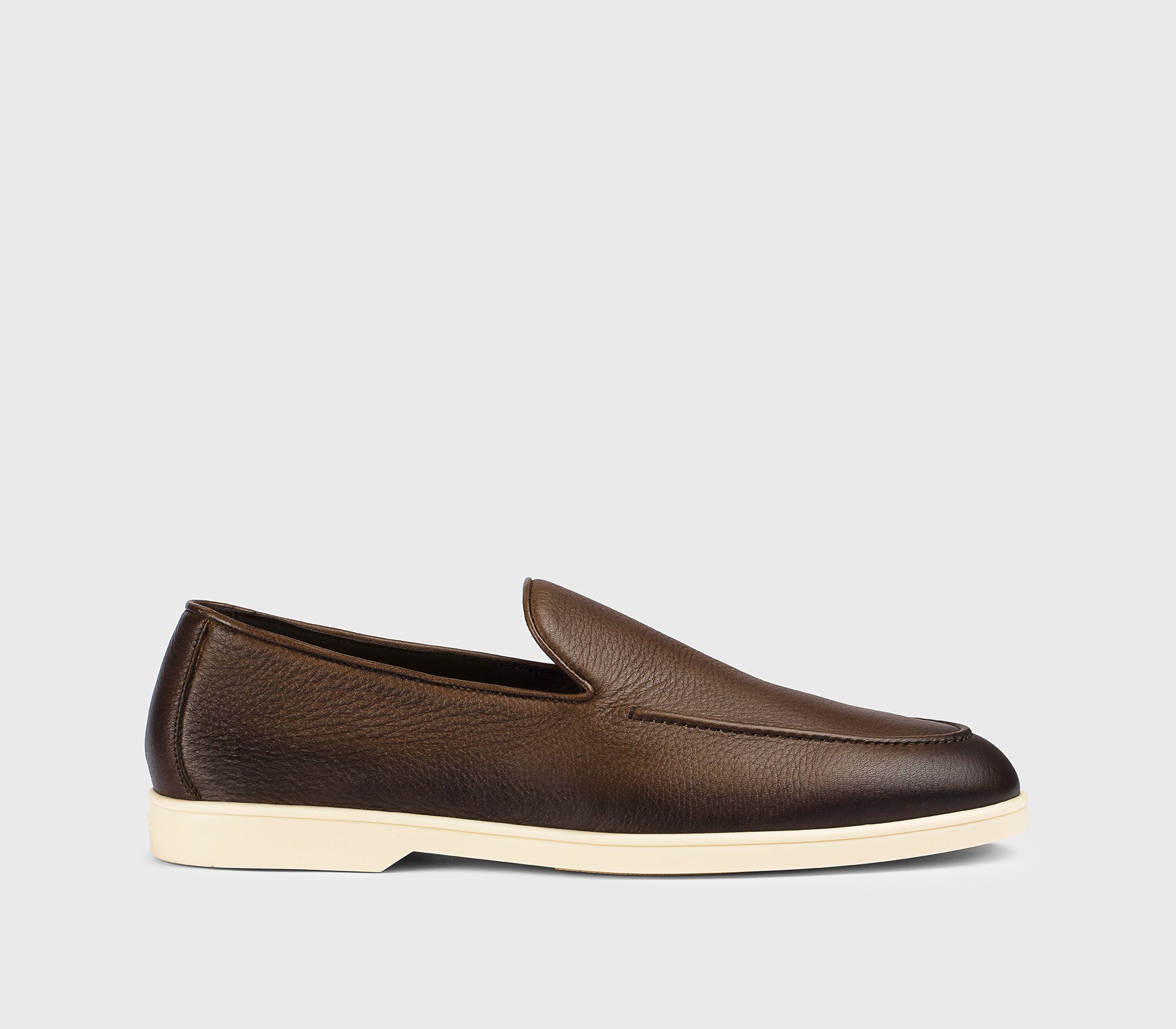 DU3413NWMAUY054GM04 - Mocassino in pelle di cervo marrone