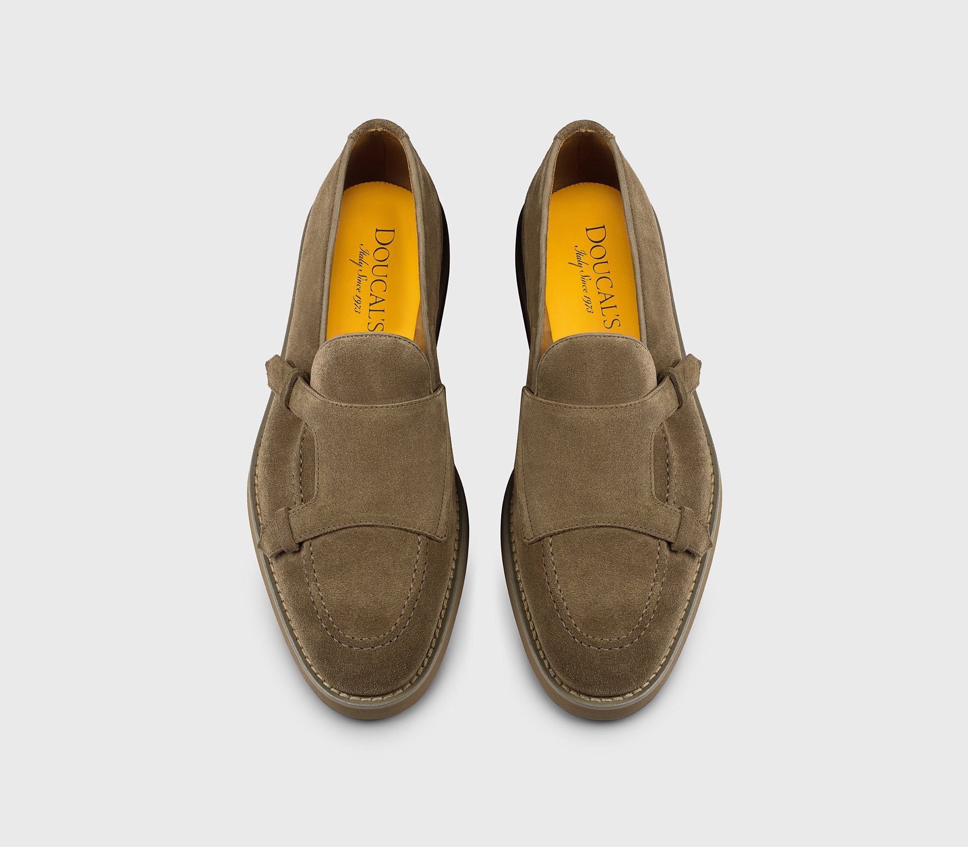 DU3419SALOUF009ZM08 - Mocassino con dettaglio "passante" in suede cacao