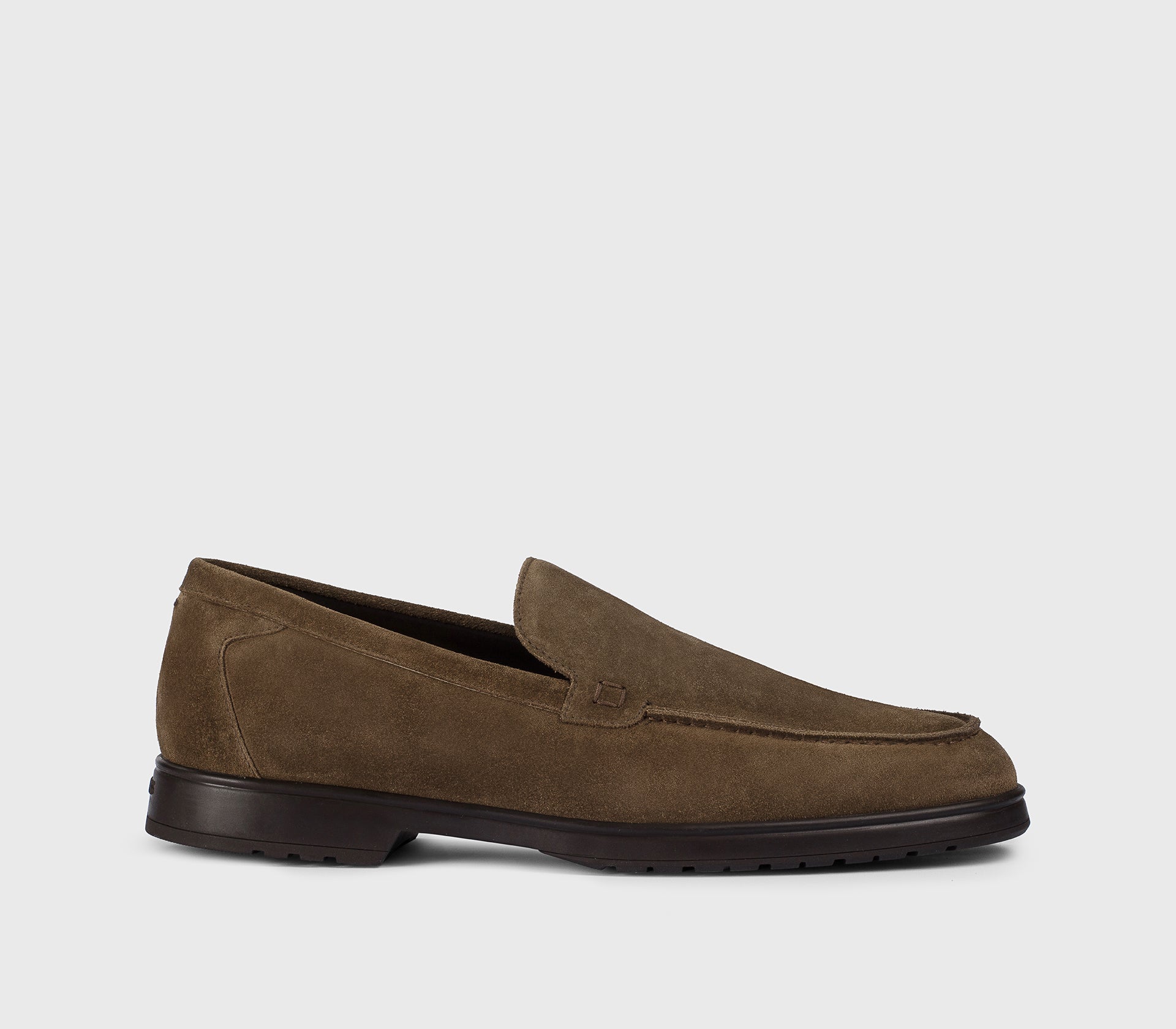DU3469JEREUF009TC05 - Mocassino in suede marrone "havana"