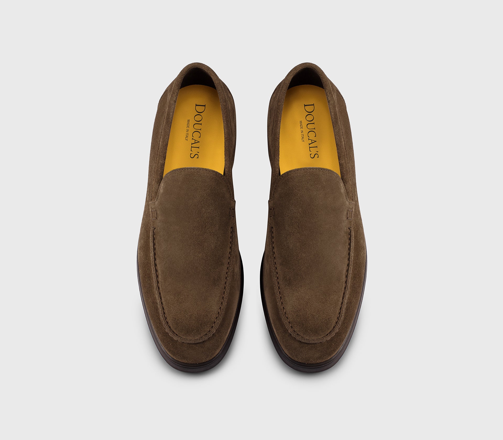 DU3469JEREUF009TC05 - Mocassino in suede marrone "havana"