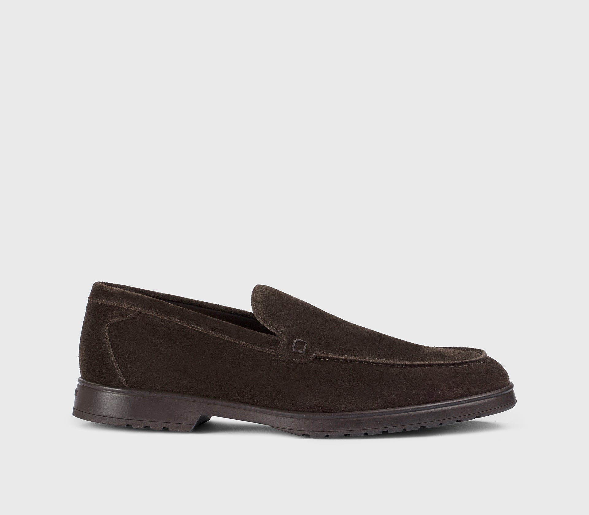 DU3469JEREUF009TM23 - Mocassino in suede marrone "terre"