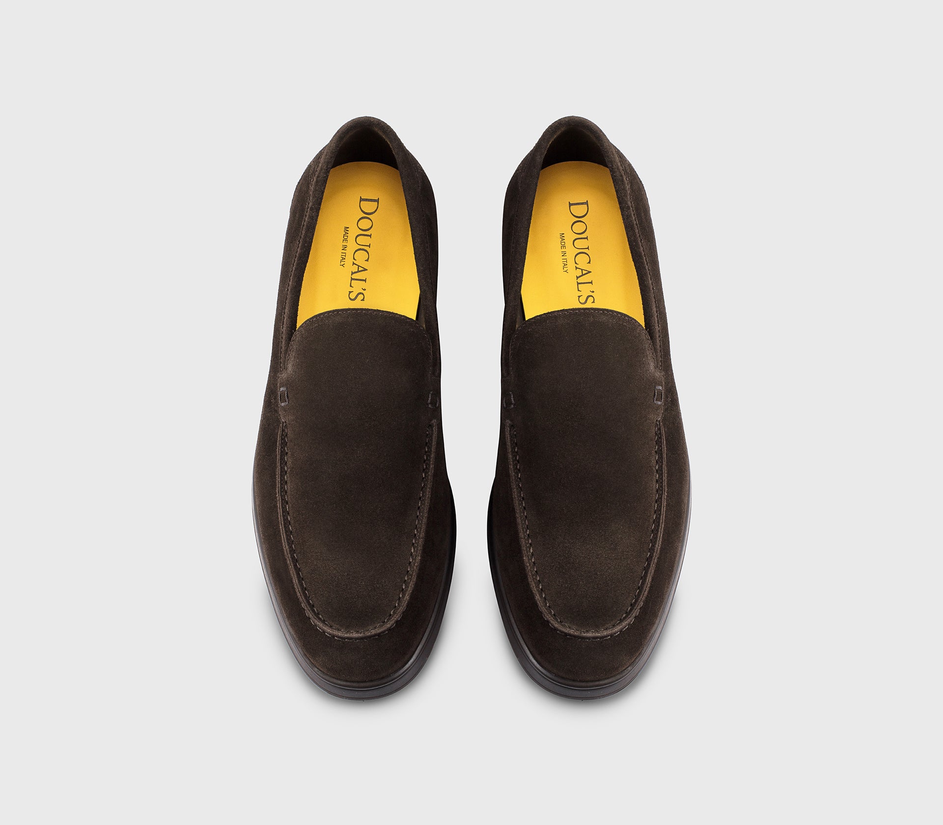DU3469JEREUF009TM23 - Mocassino in suede marrone "terre"