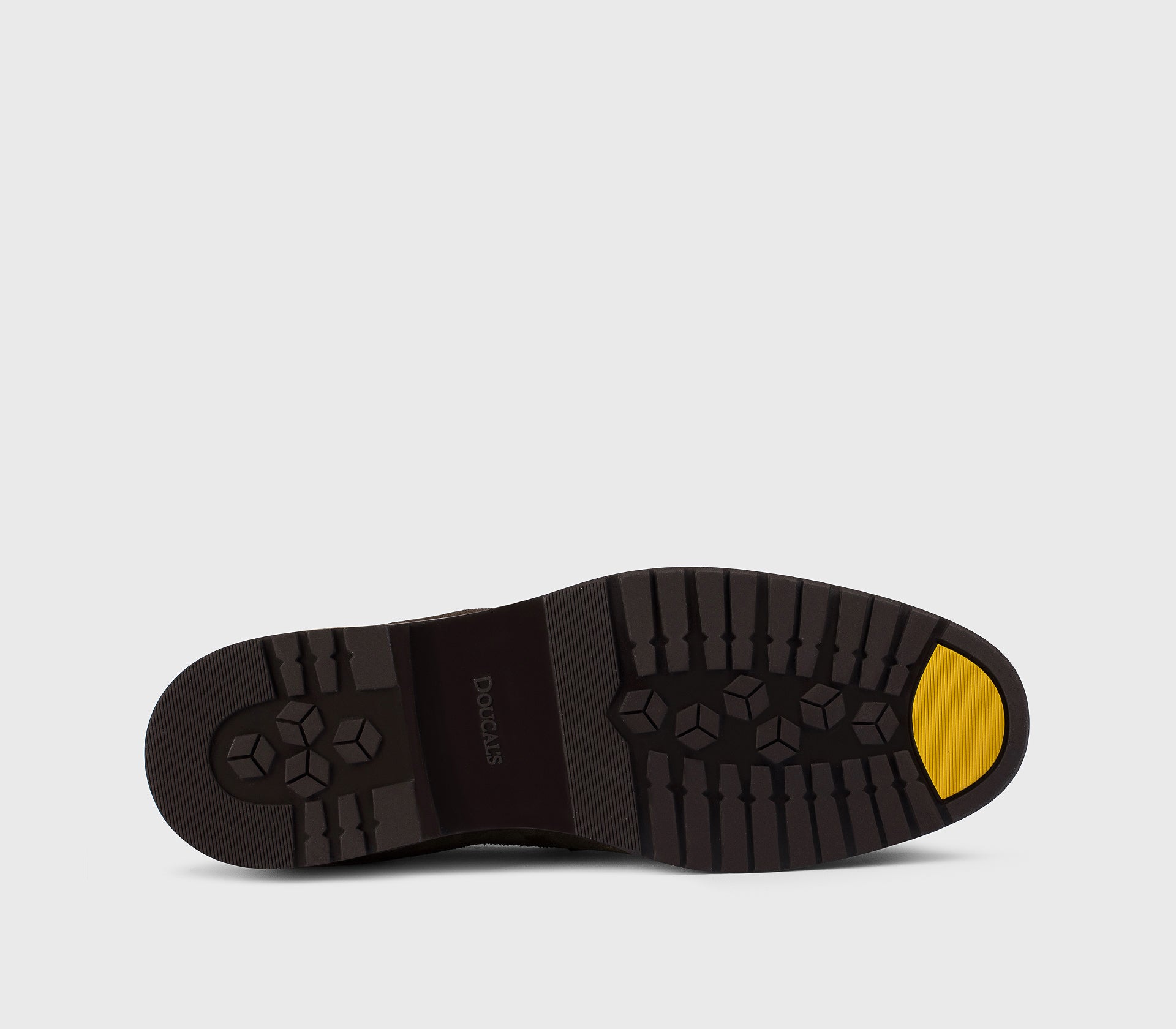 Mocassin en daim brun terreux
