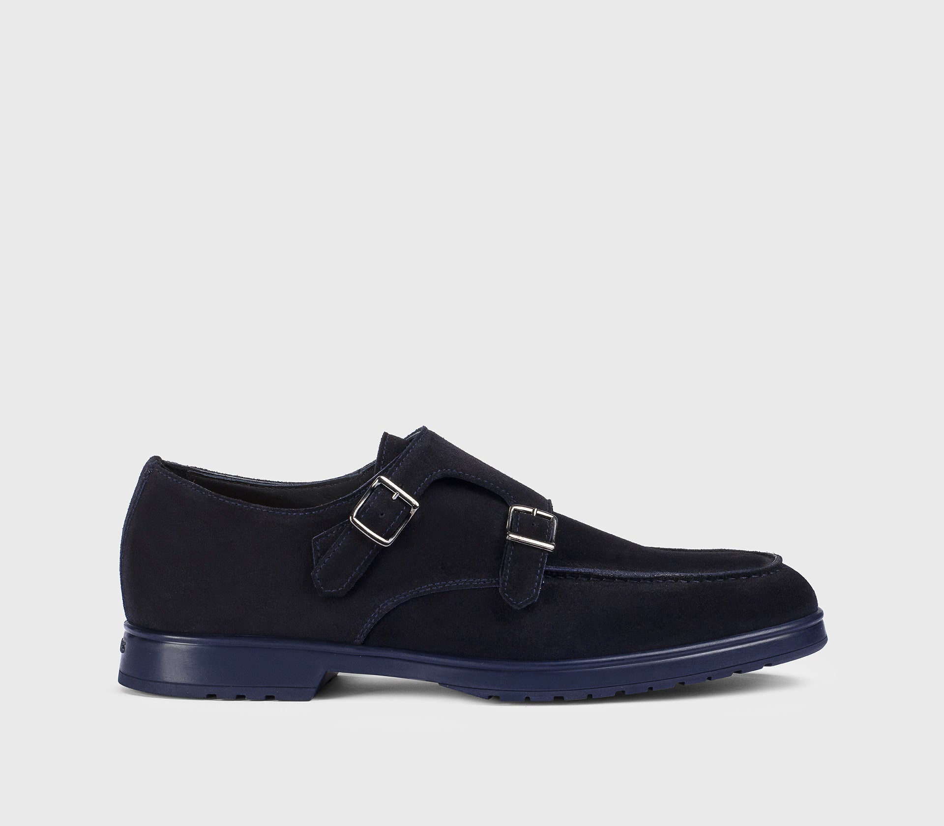 DU3472JEREUF009BB00 - Doppia fibbia in suede blu