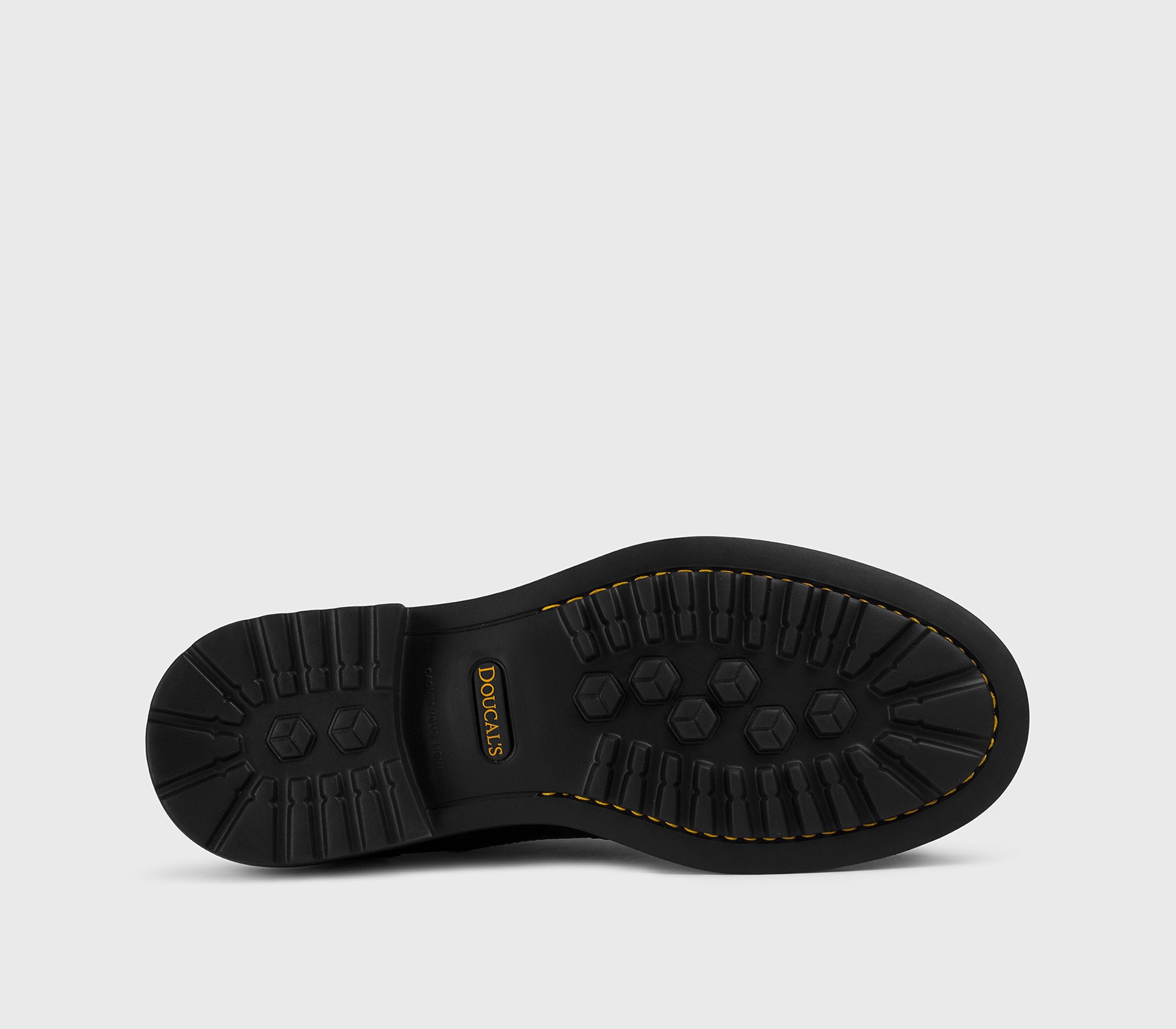 Chaussure à lacets à queue d'aronde de type Brogue en cuir noir
