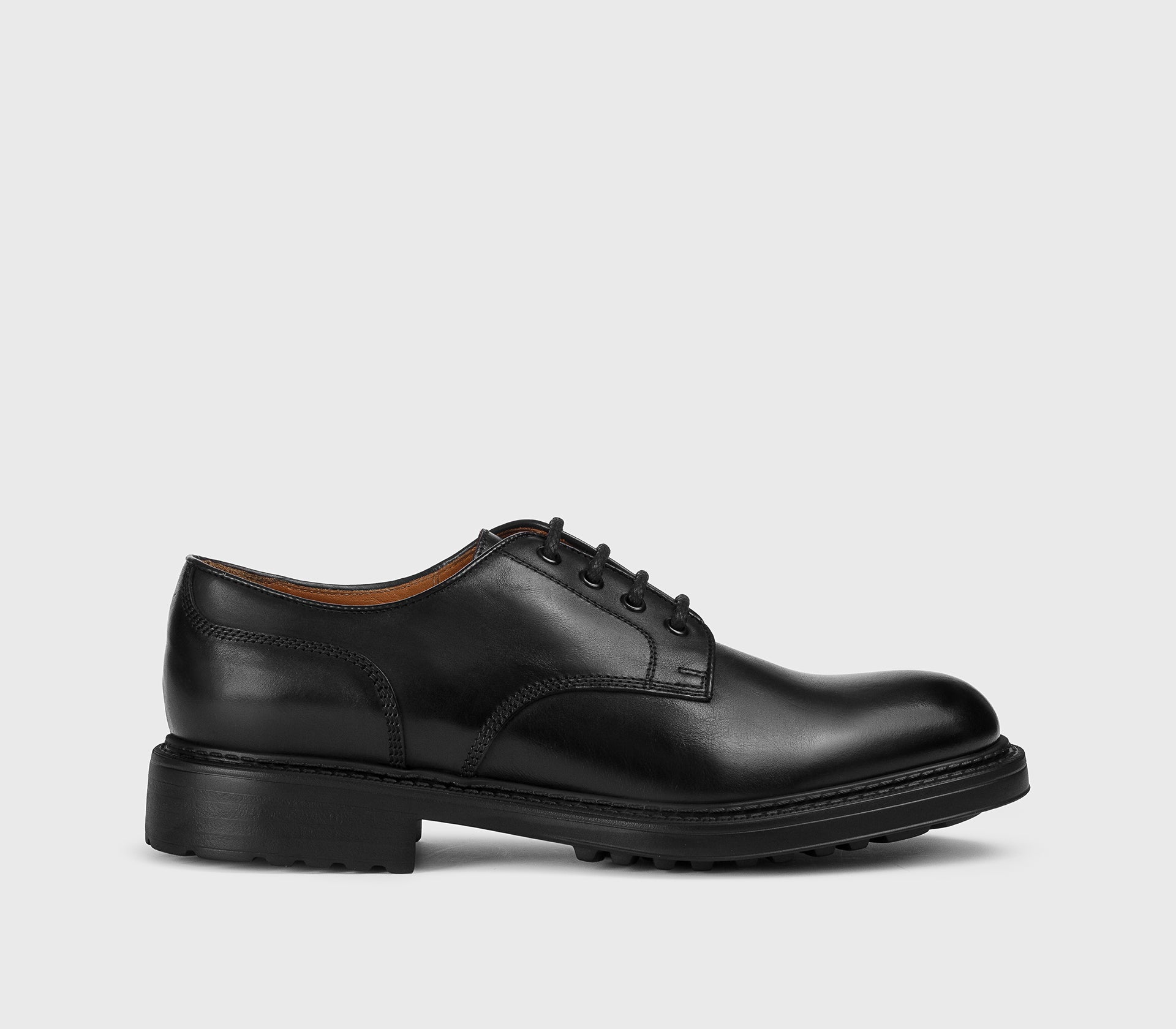 DU3501HENRUF188NN00 - Stringata in pelle nera