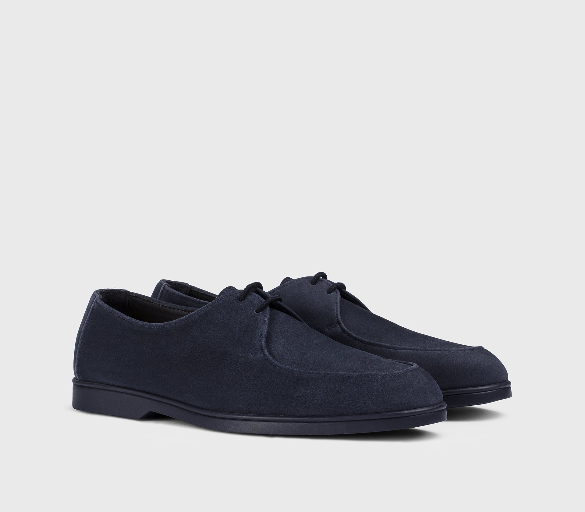 DU3512NWMAUY288BB38 - Stringata a due fori in suede blu