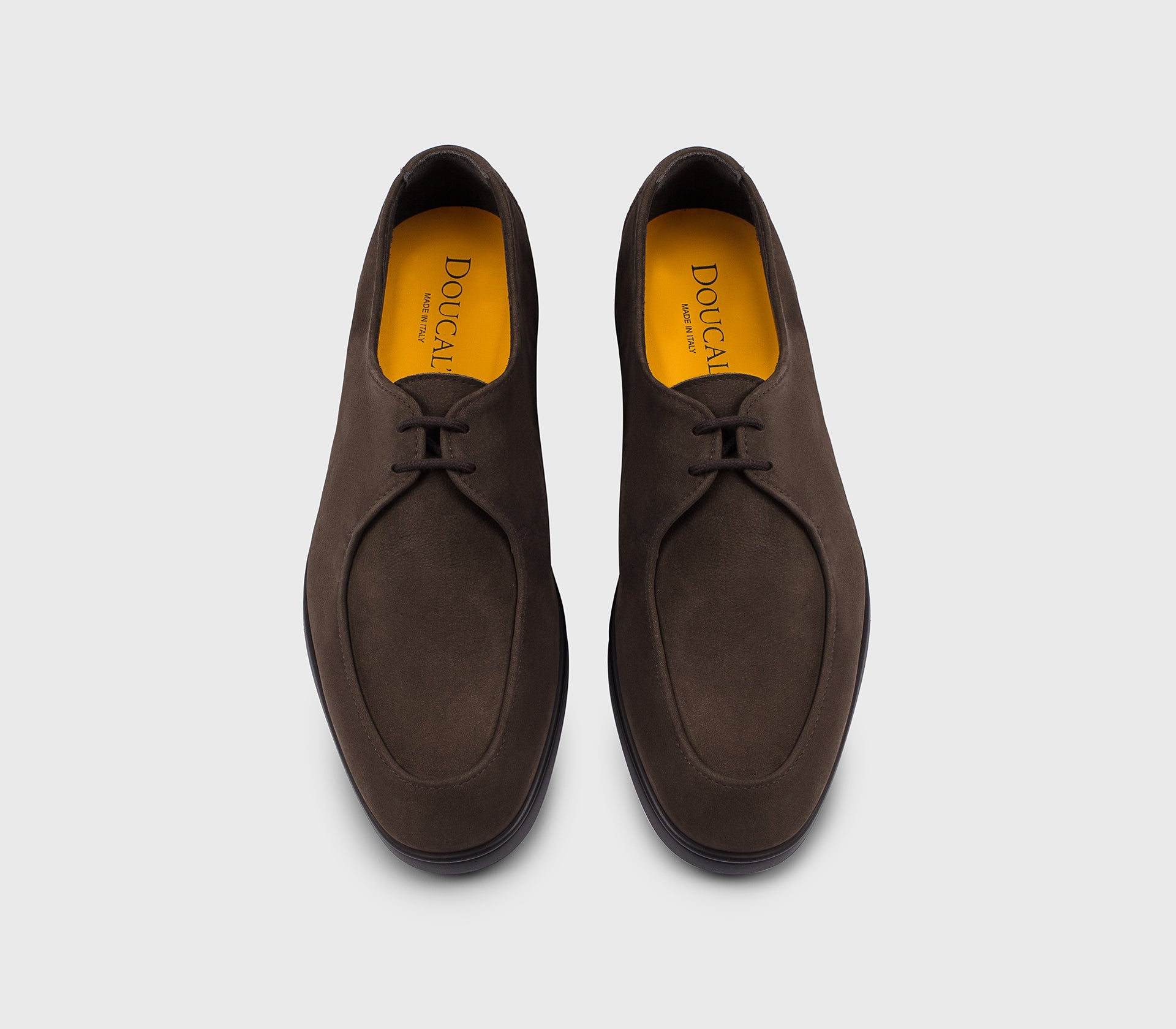 DU3512NWMAUY288TL03 - Stringata a due fori in suede mogano