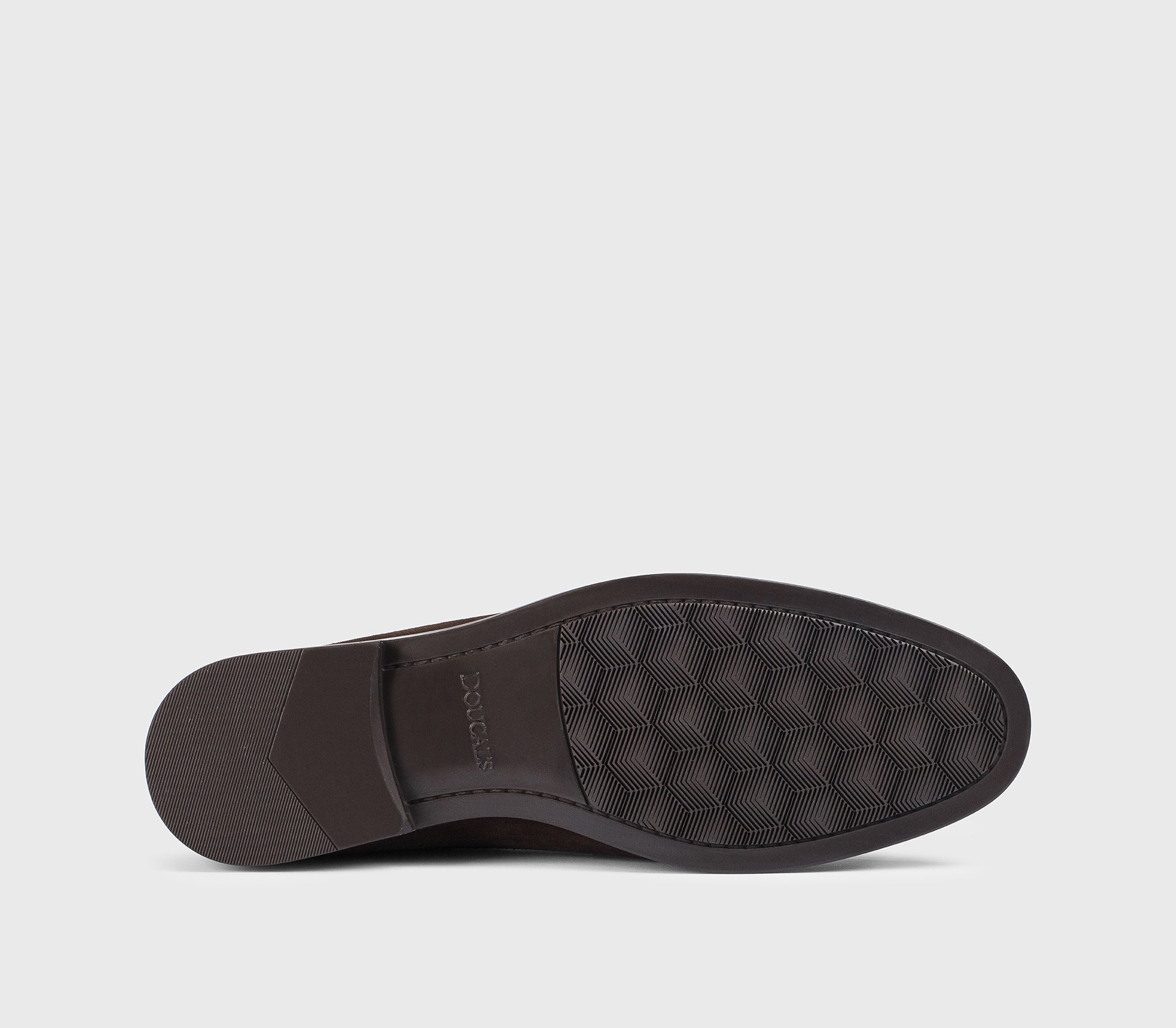 “Earth” brown suede loafer with lacing