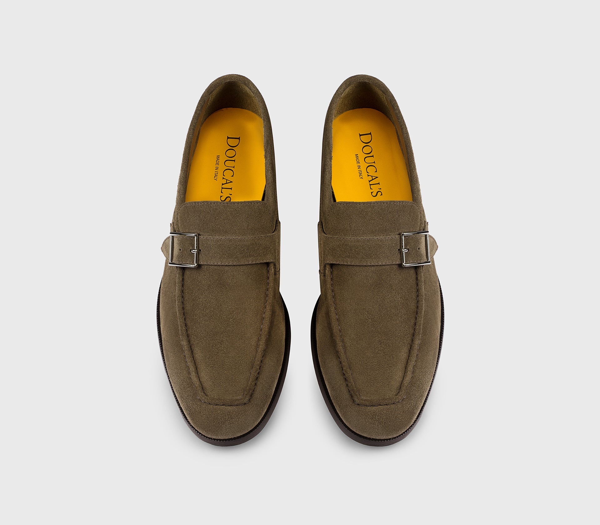 DU3524NORWUZ009MM08 - Mocassino mono fibbia in suede cacao