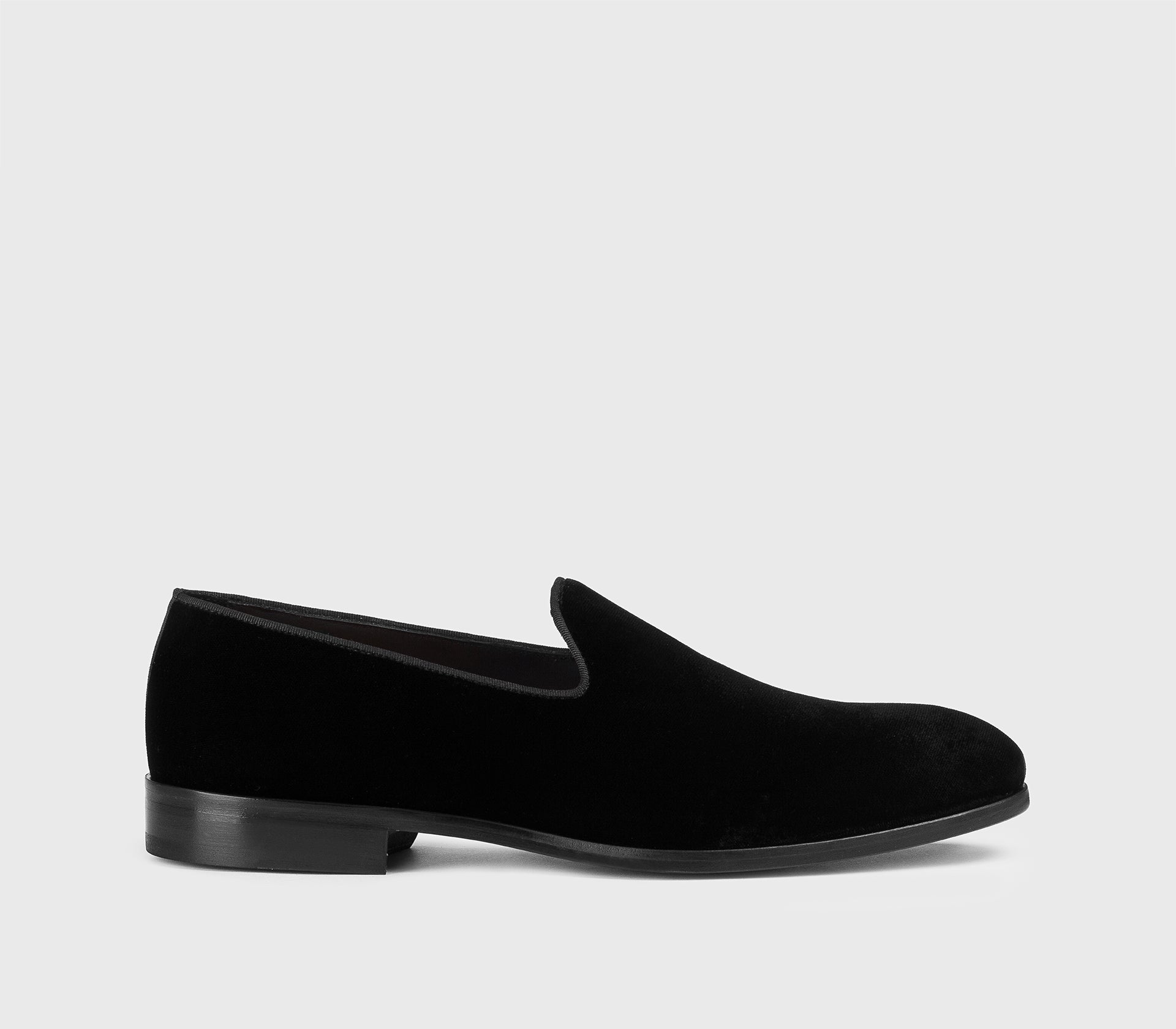 DU3529RENNUF034NN00 - Mocassino pantofola in velluto nero