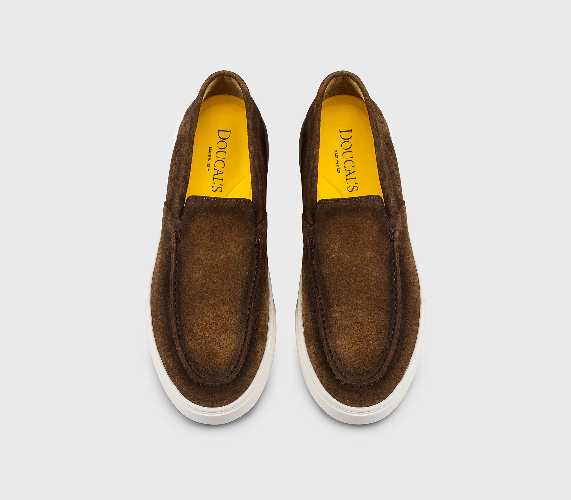 DU3547STEVUY260EM01 - Mocassino slip-on in suede marrone "snuff"